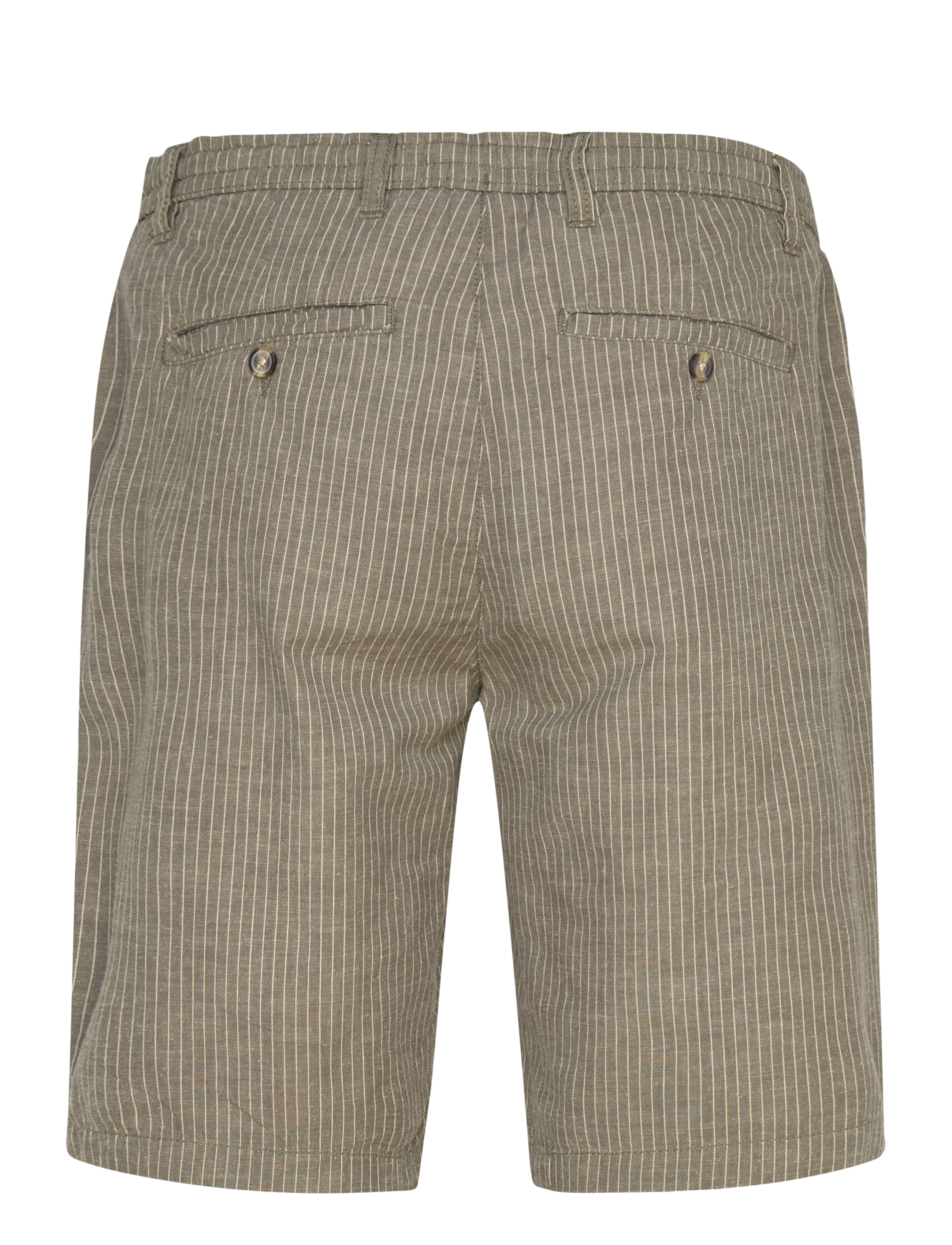 Lindbergh - Striped Linen shorts - szorty lniane - army - 1