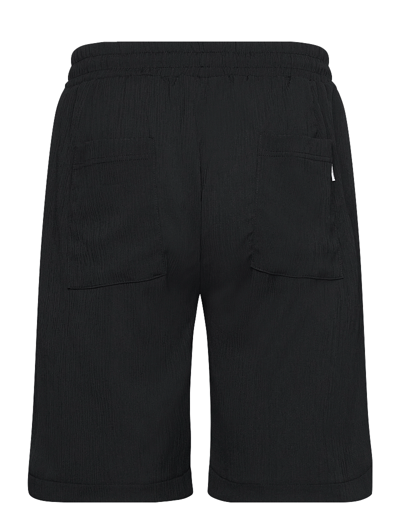 Lindbergh - Plissé shorts - casual shorts - black - 1