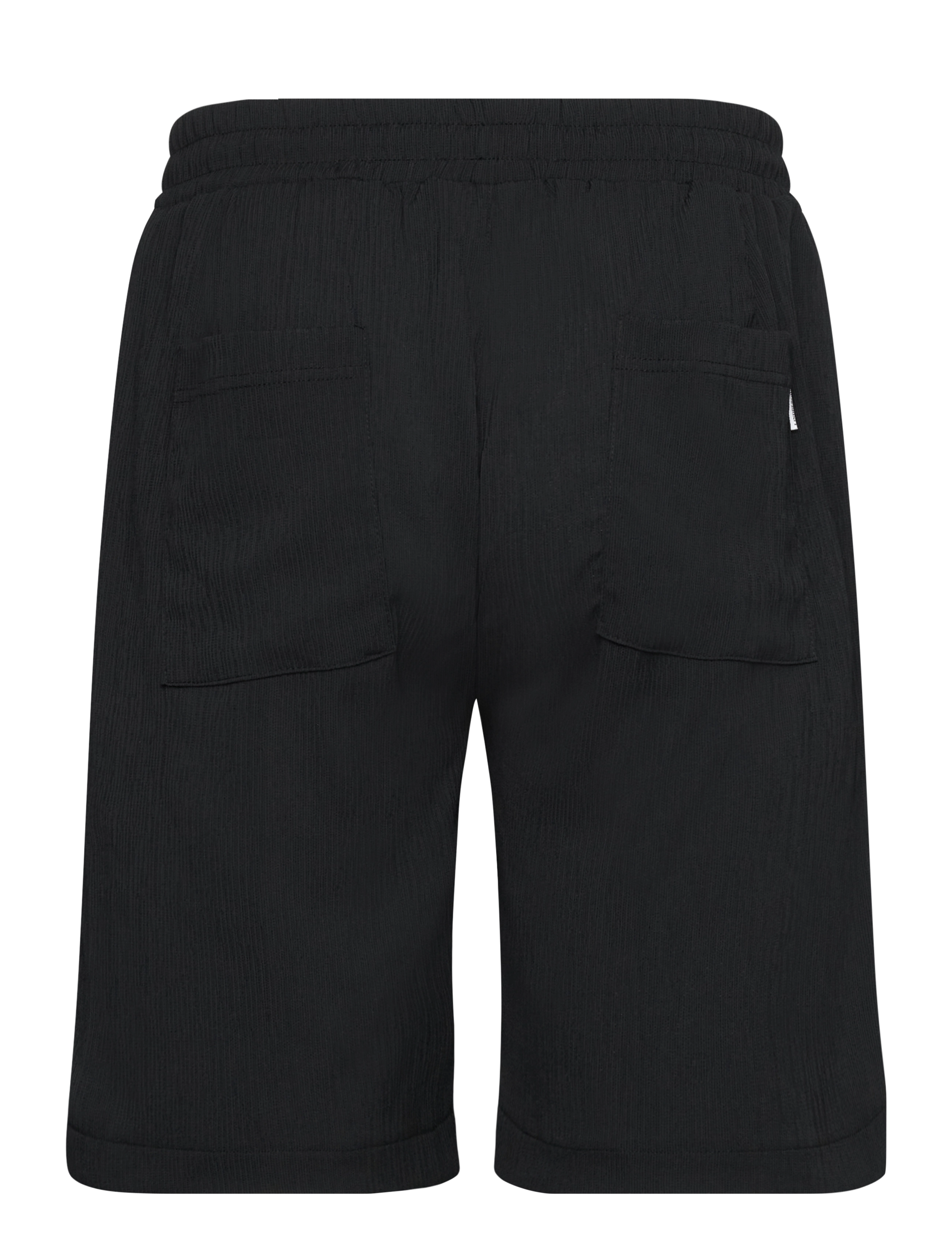 Lindbergh - Plissé shorts - men - black - 1