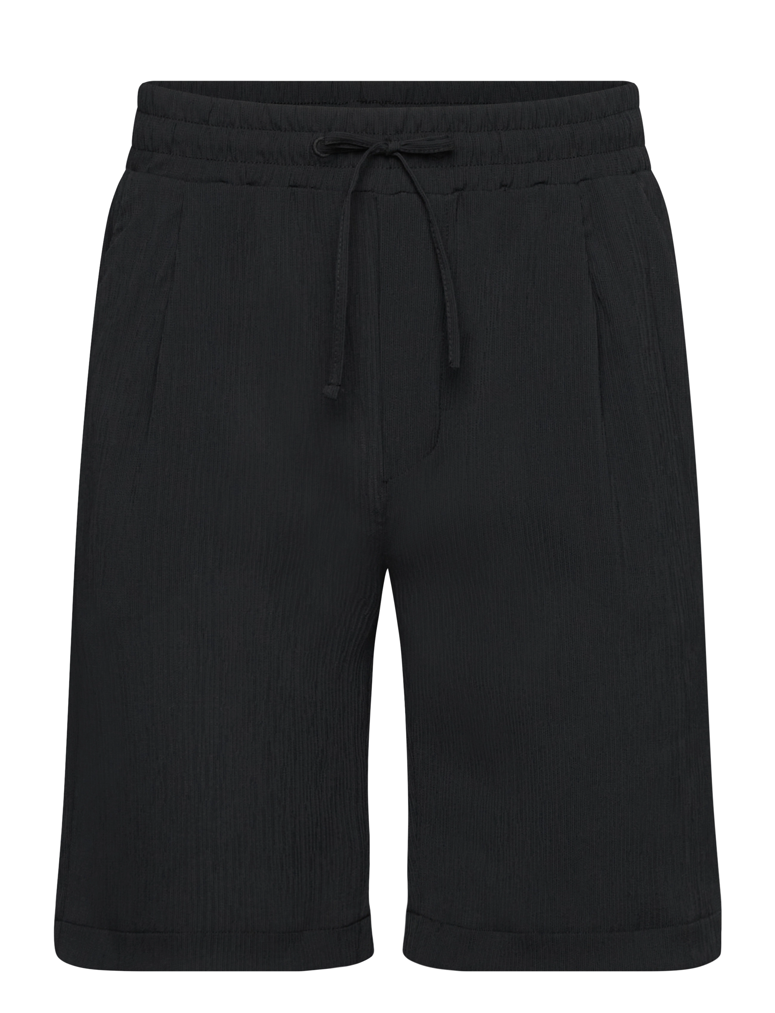 Lindbergh Plissé shorts - Shorts - BLACK / black