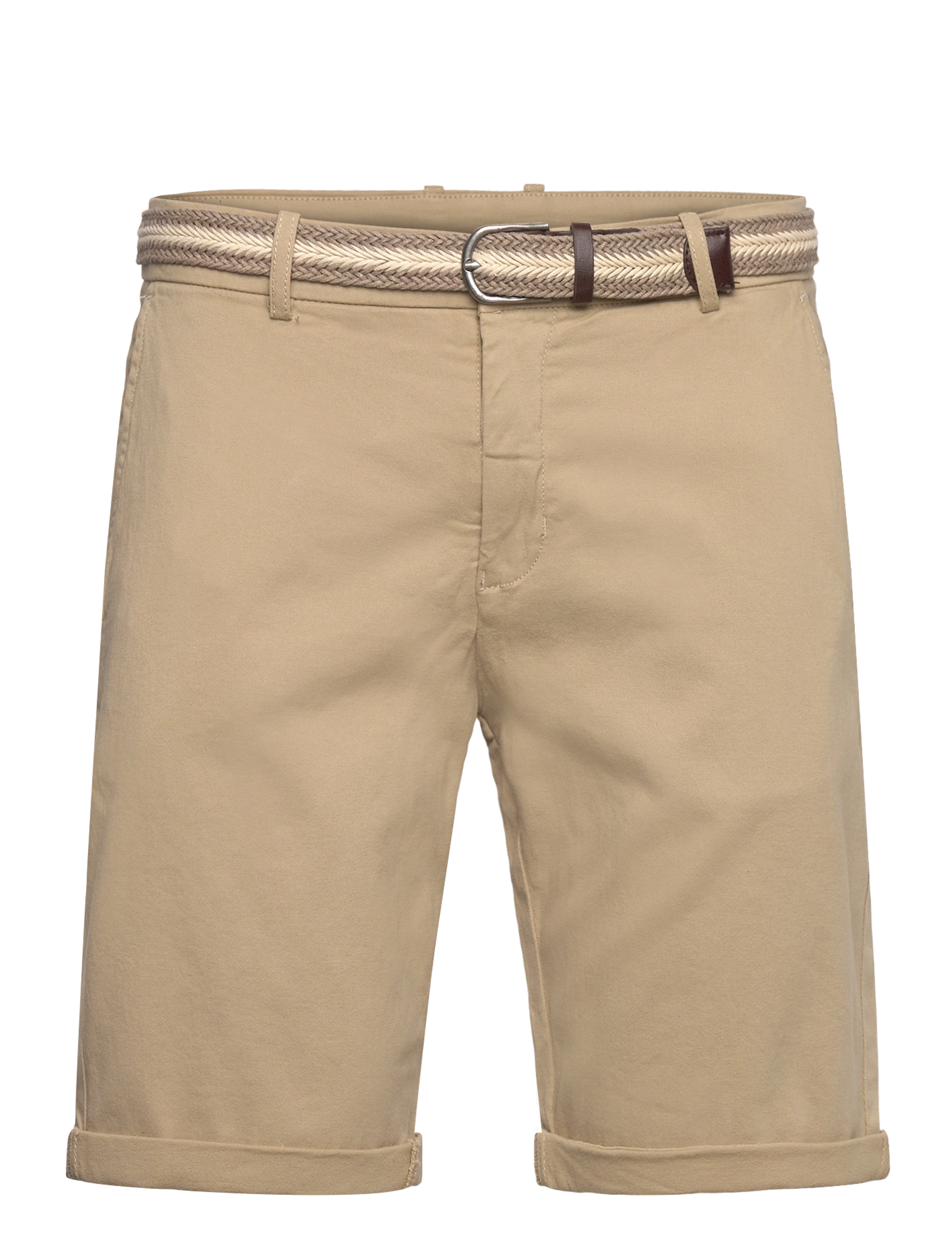 Lindbergh Suplerflex chino short w?. belt - Chino-shortsit - SAND / beige