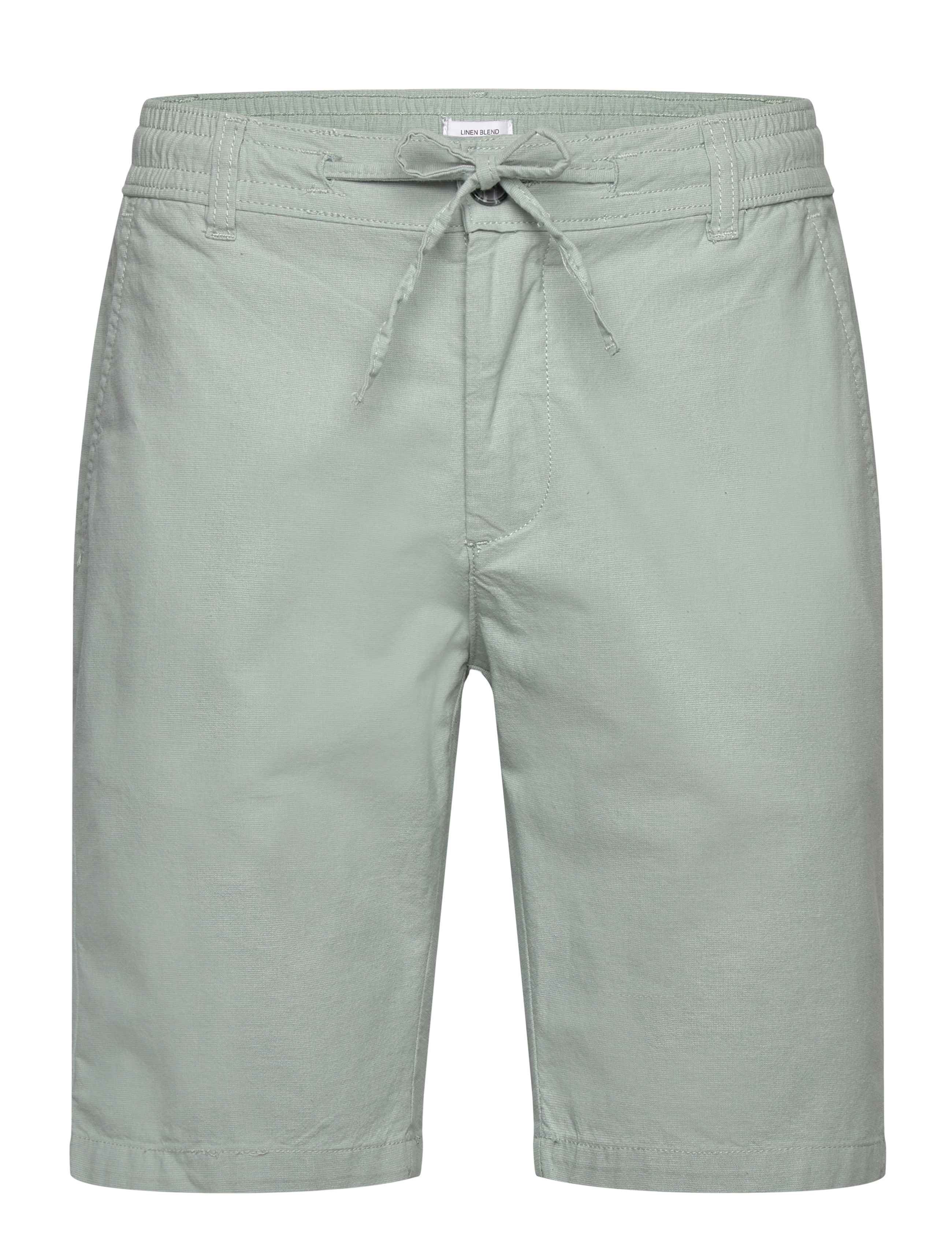 Lindbergh Linen shorts - Kleding - LT GREEN / green