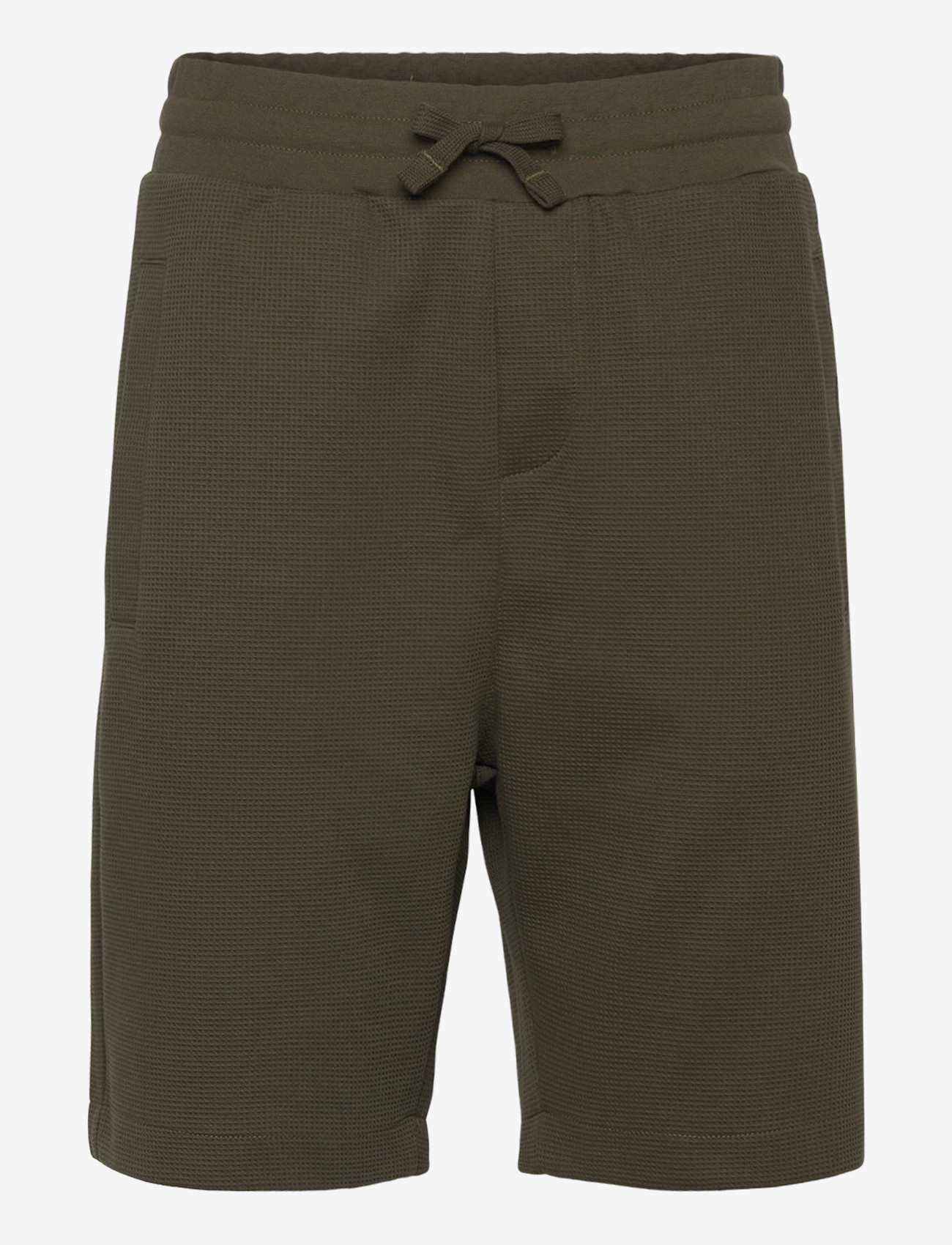 Lindbergh - Waffle shorts - men - army - 1