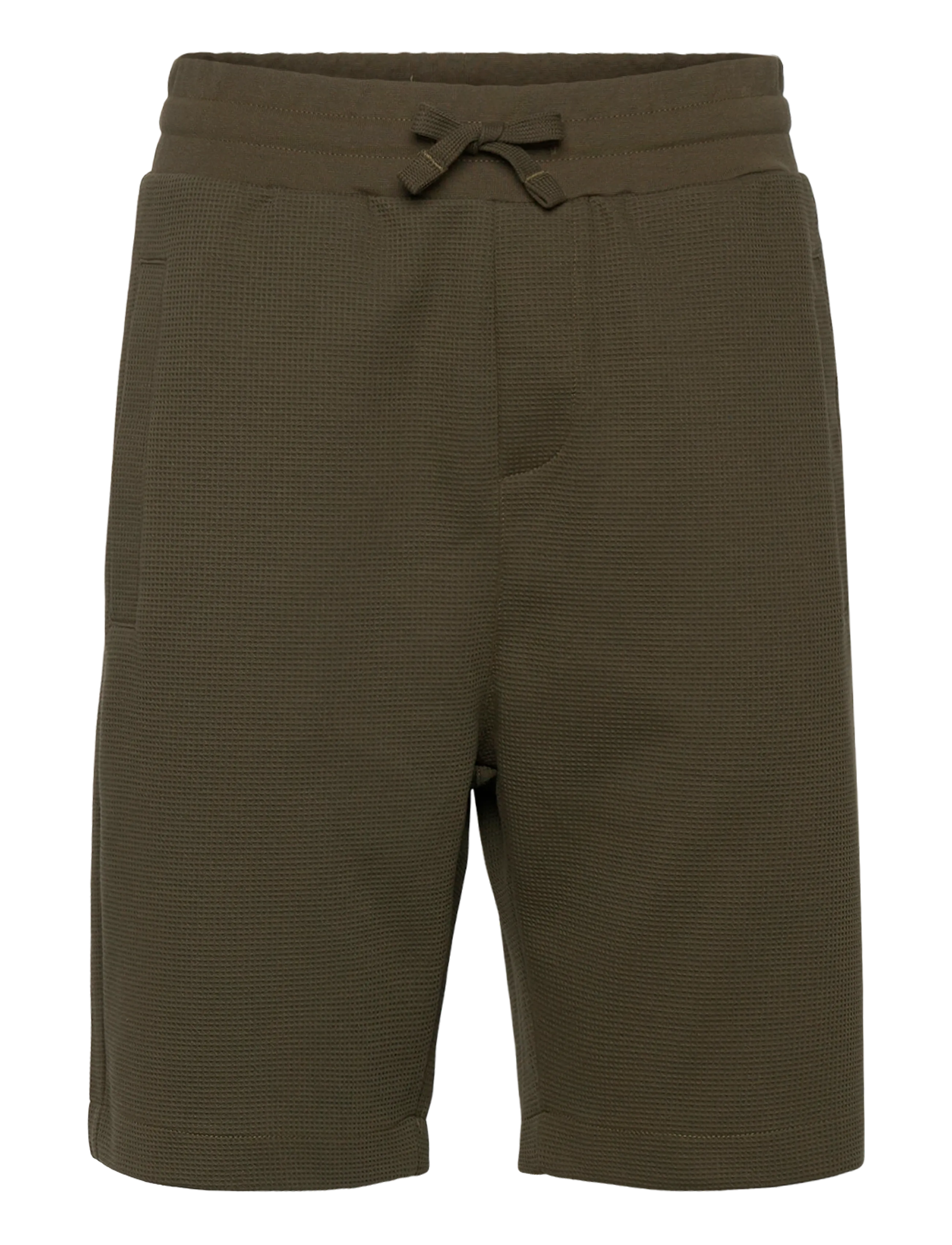 Lindbergh Waffle shorts - Booztlet only men - ARMY / khaki/green