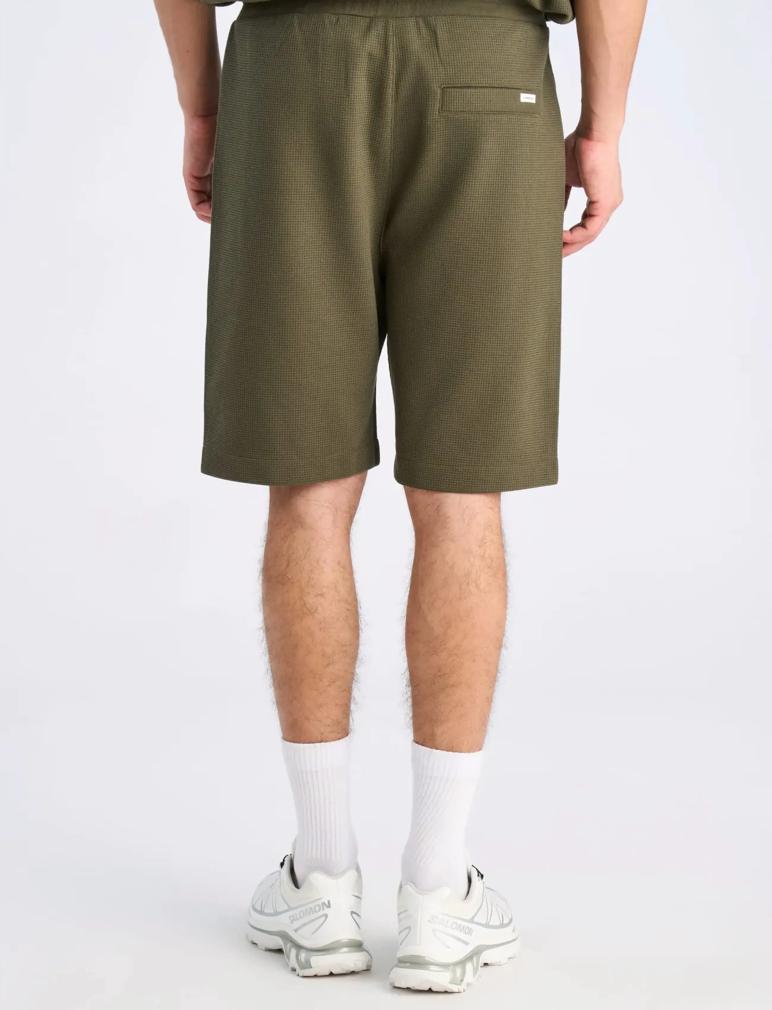 Lindbergh - Waffle shorts - herren - army - 4