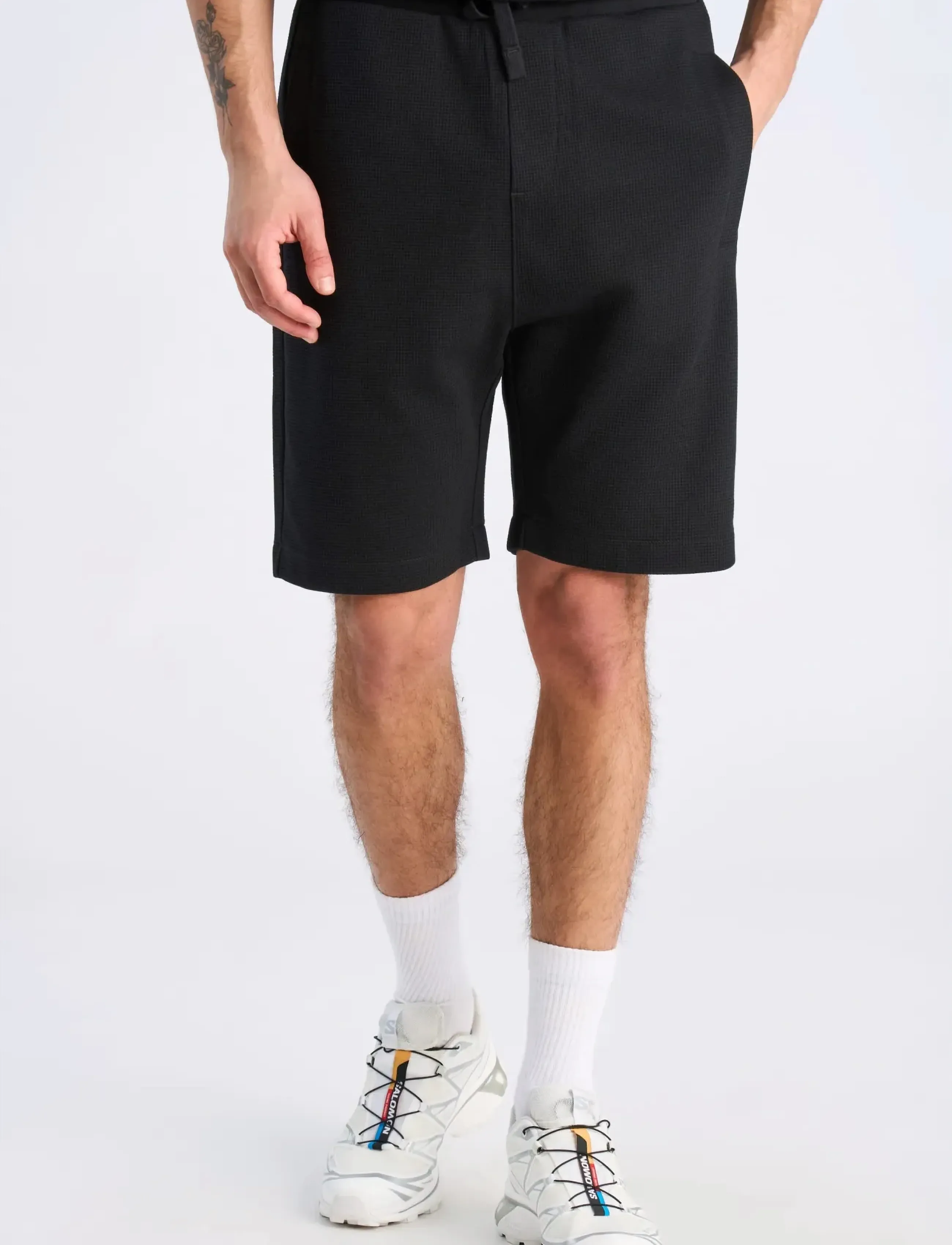 Lindbergh - Waffle shorts - herren - black - 3