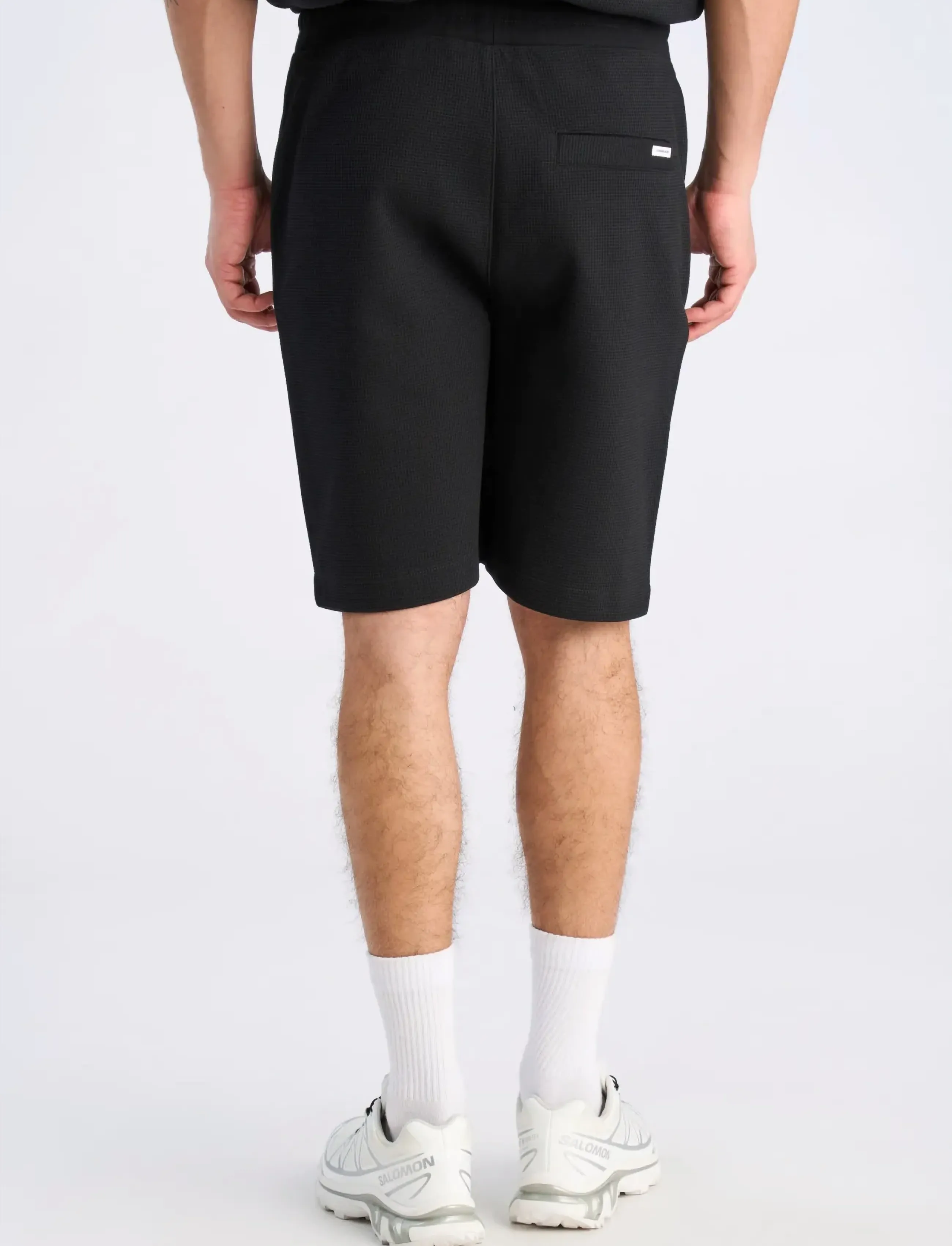Lindbergh - Waffle shorts - herren - black - 4