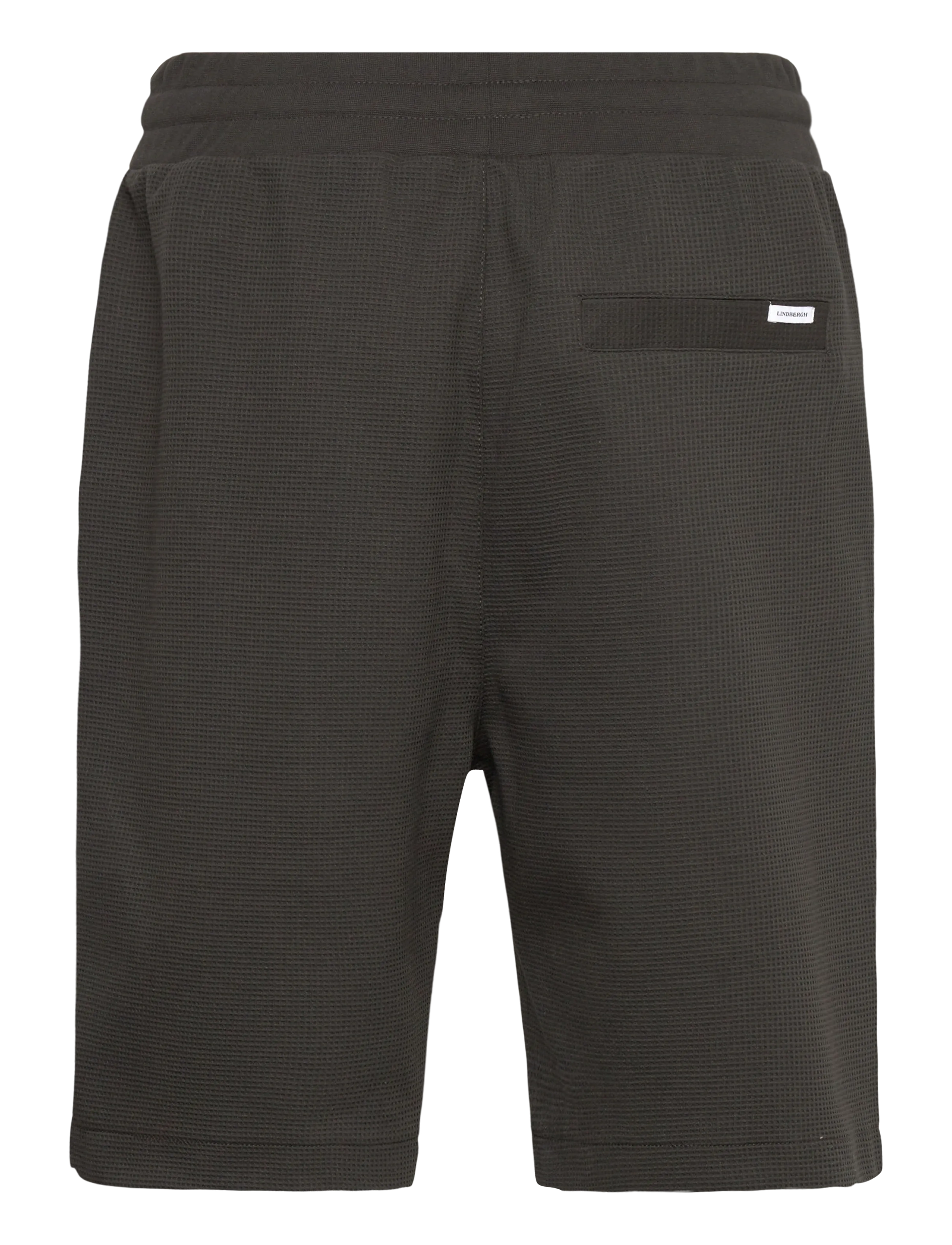 Lindbergh - Waffle shorts - herren - ebony brown - 2