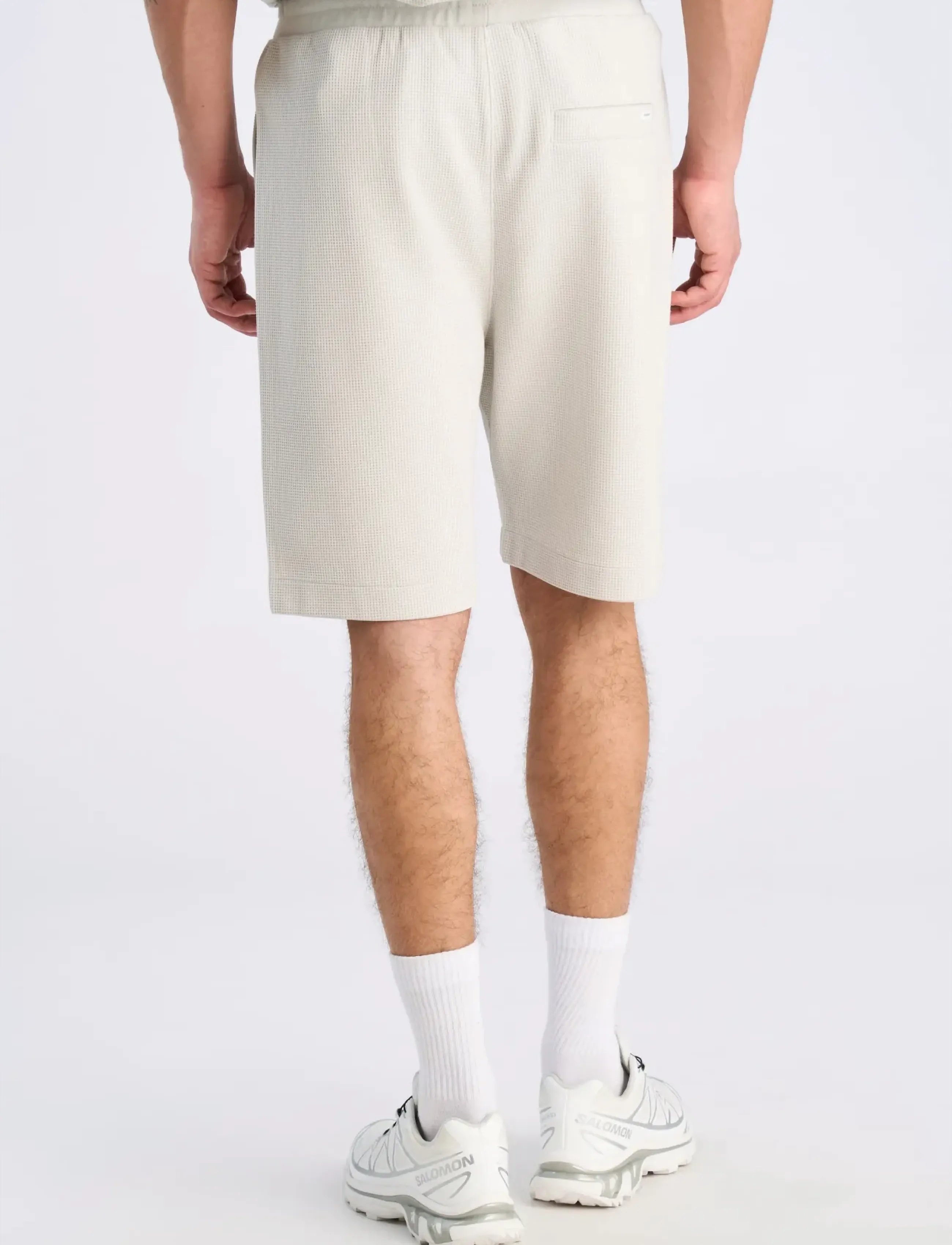 Lindbergh - Waffle shorts - mænd - lt grey - 4