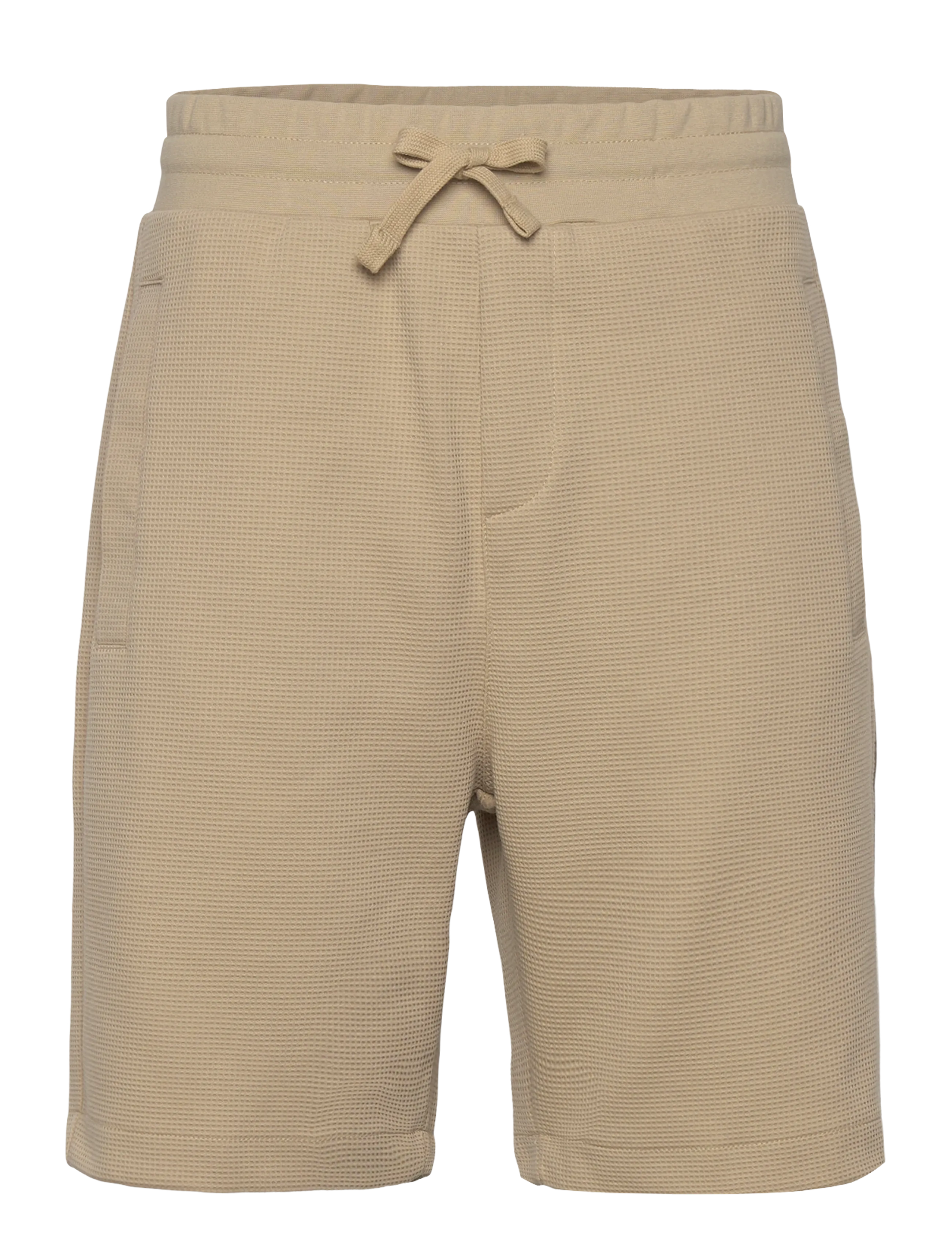 Lindbergh Waffle shorts - Booztlet only men - SAND / beige