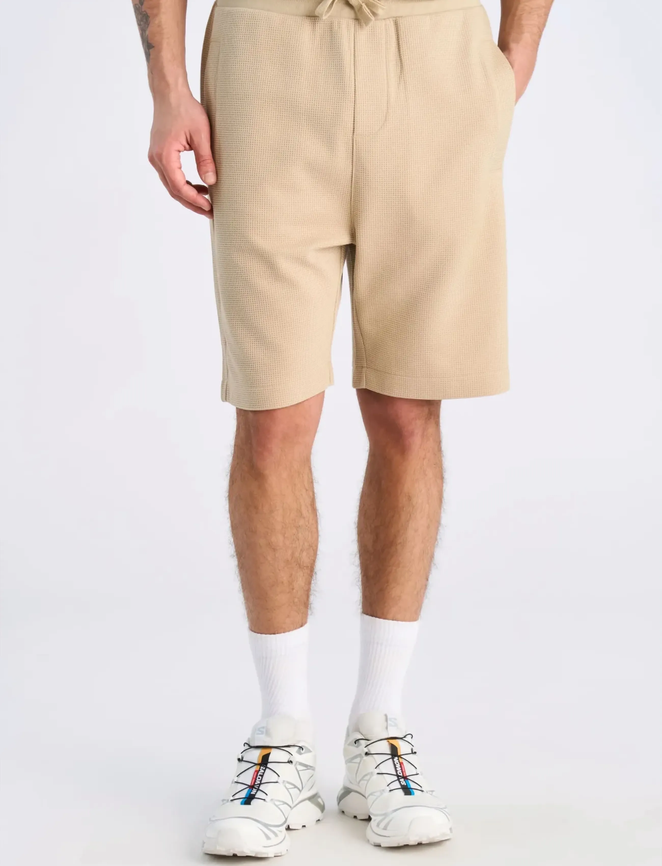 Lindbergh - Waffle shorts - herren - sand - 3
