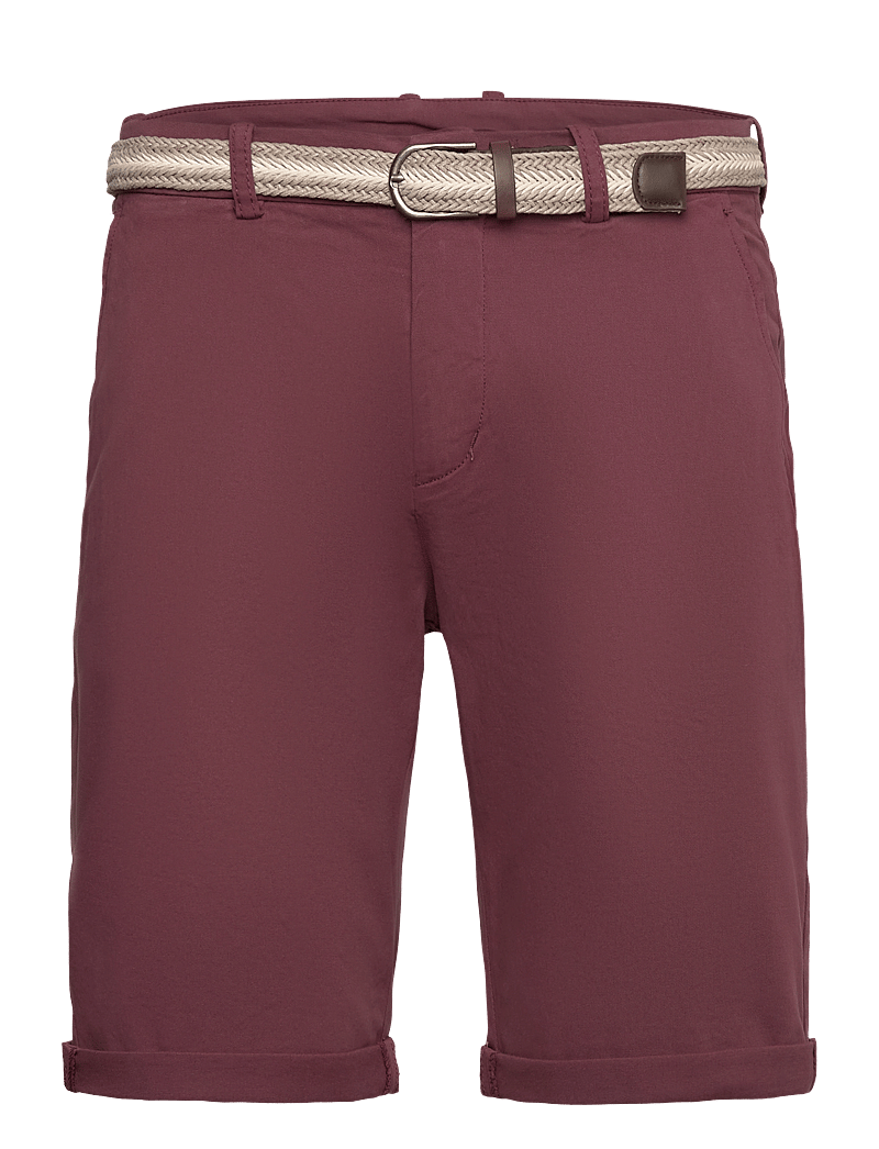 Lindbergh - Superflex chino shorts - chinos shorts - burgundy - 0