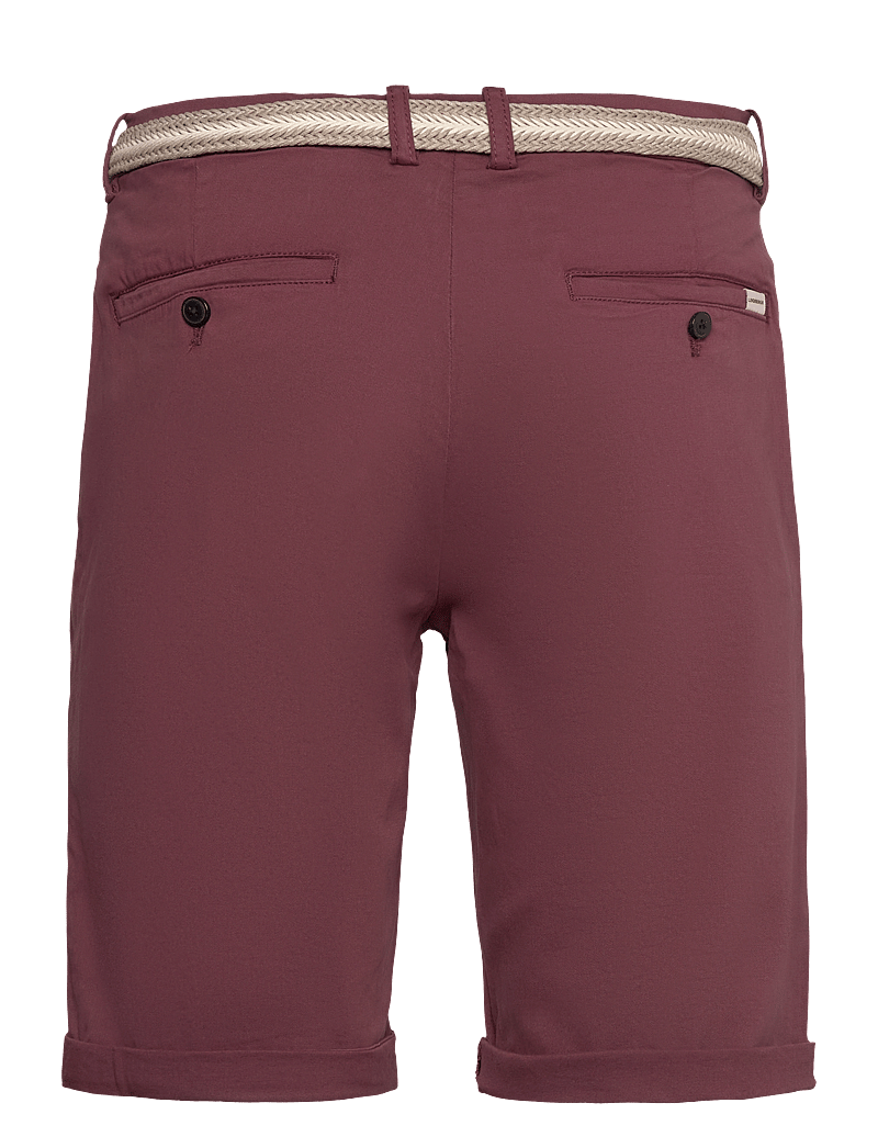 Lindbergh - Superflex chino shorts - chinos shorts - burgundy - 1