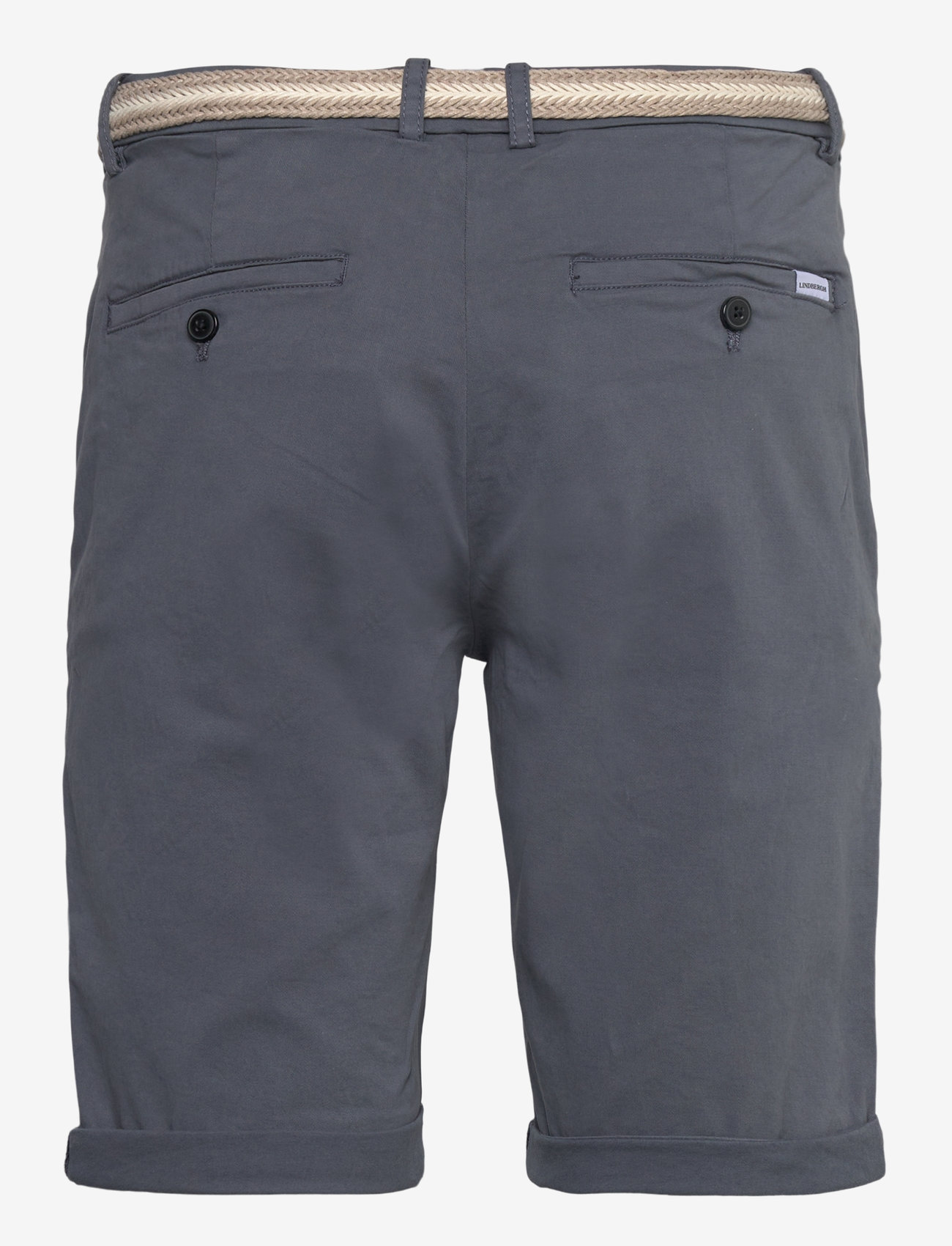Lindbergh - Superflex chino shorts w. belt - chino lühikesed püksid - ink blue - 1