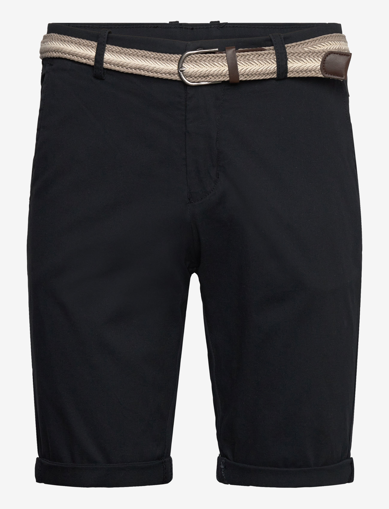 Lindbergh - Superflex chino shorts w?. belt - chinos shorts - black - 0