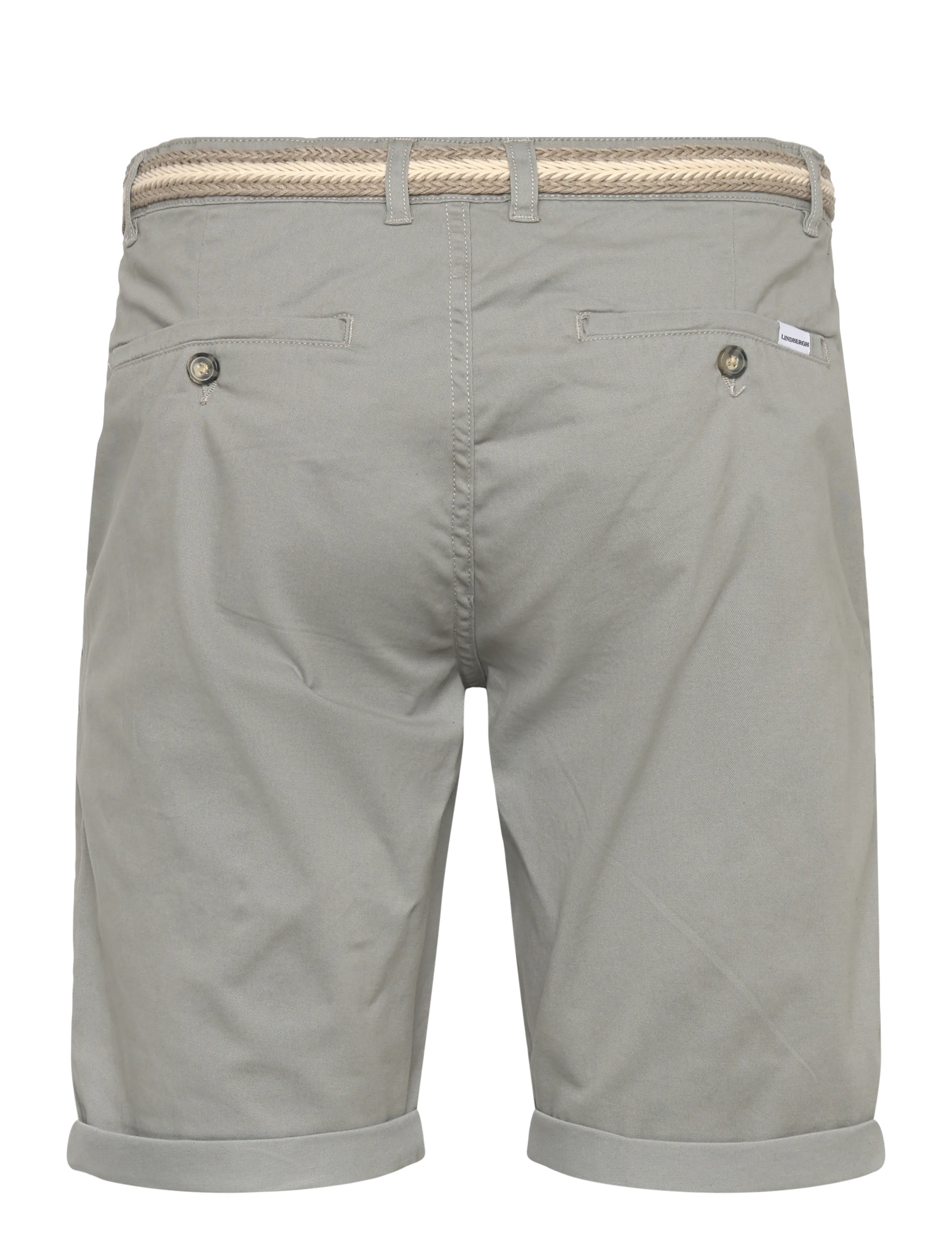 Lindbergh - Superflex chino shorts w?. belt - chinos shorts - deep grey - 1