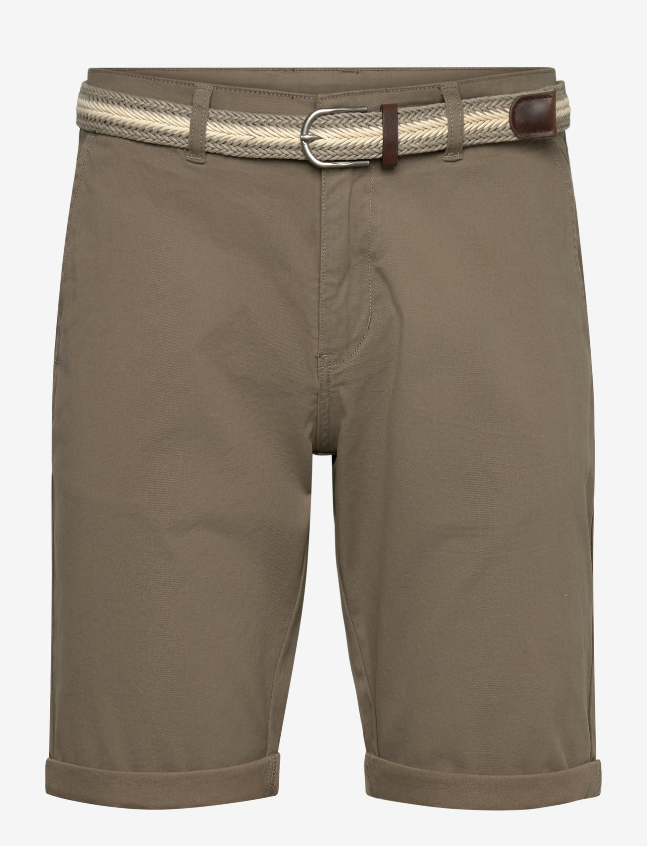 Lindbergh - Superflex chino shorts w?. belt - chinos shorts - deep stone - 0