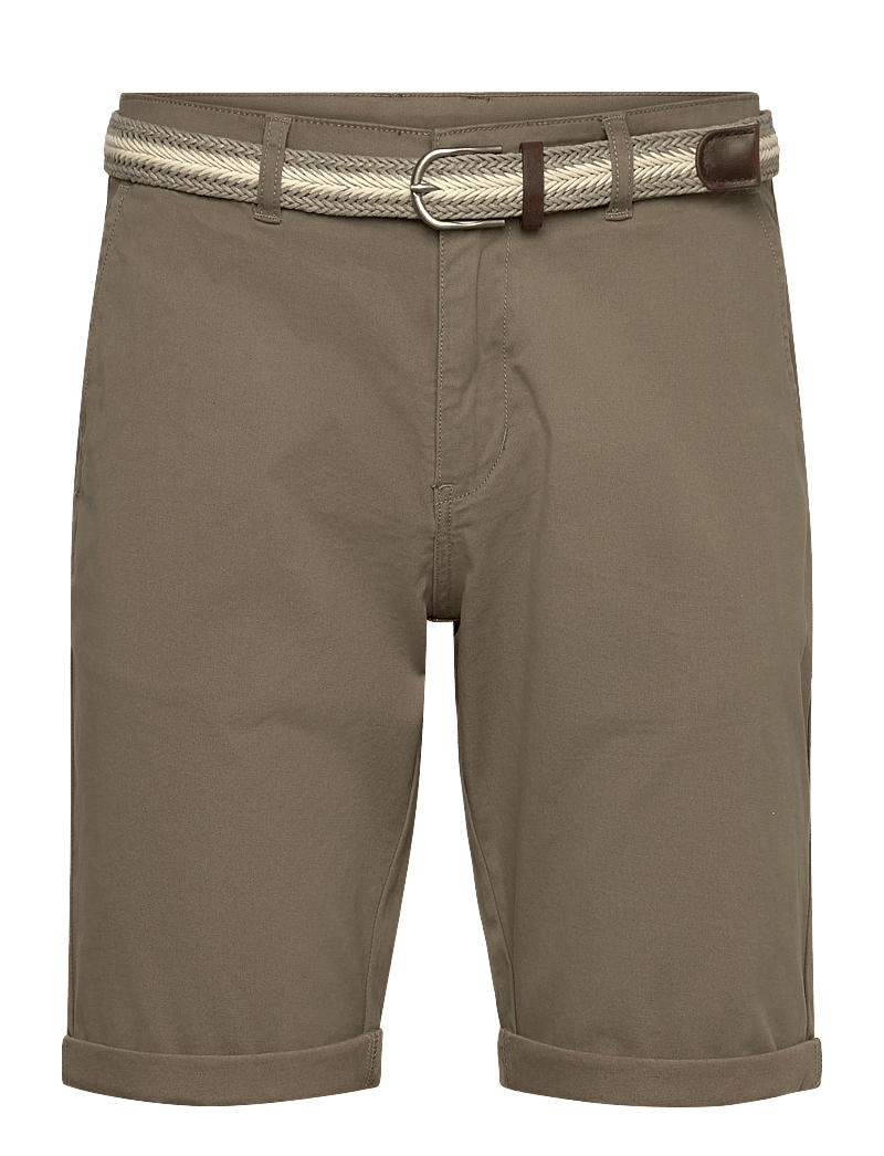 Lindbergh - Superflex chino shorts w?. belt - chinos shorts - deep stone - 0