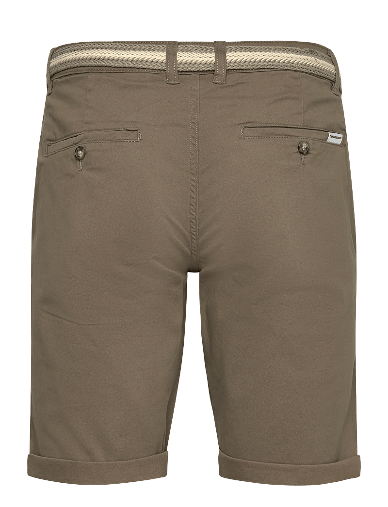 Lindbergh - Superflex chino shorts w?. belt - chinos shorts - deep stone - 1