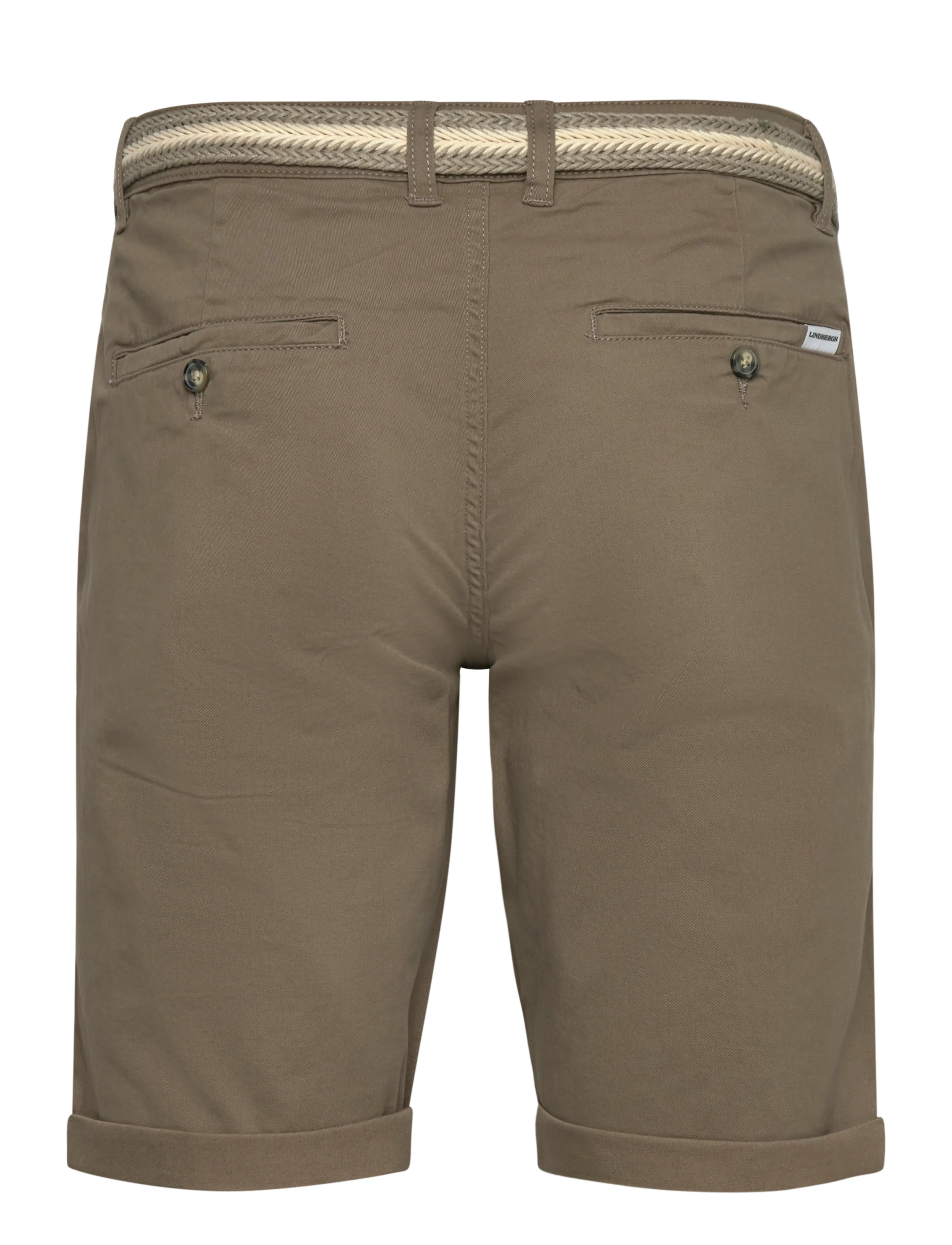 Lindbergh - Superflex chino shorts w?. belt - chinos shorts - deep stone - 2