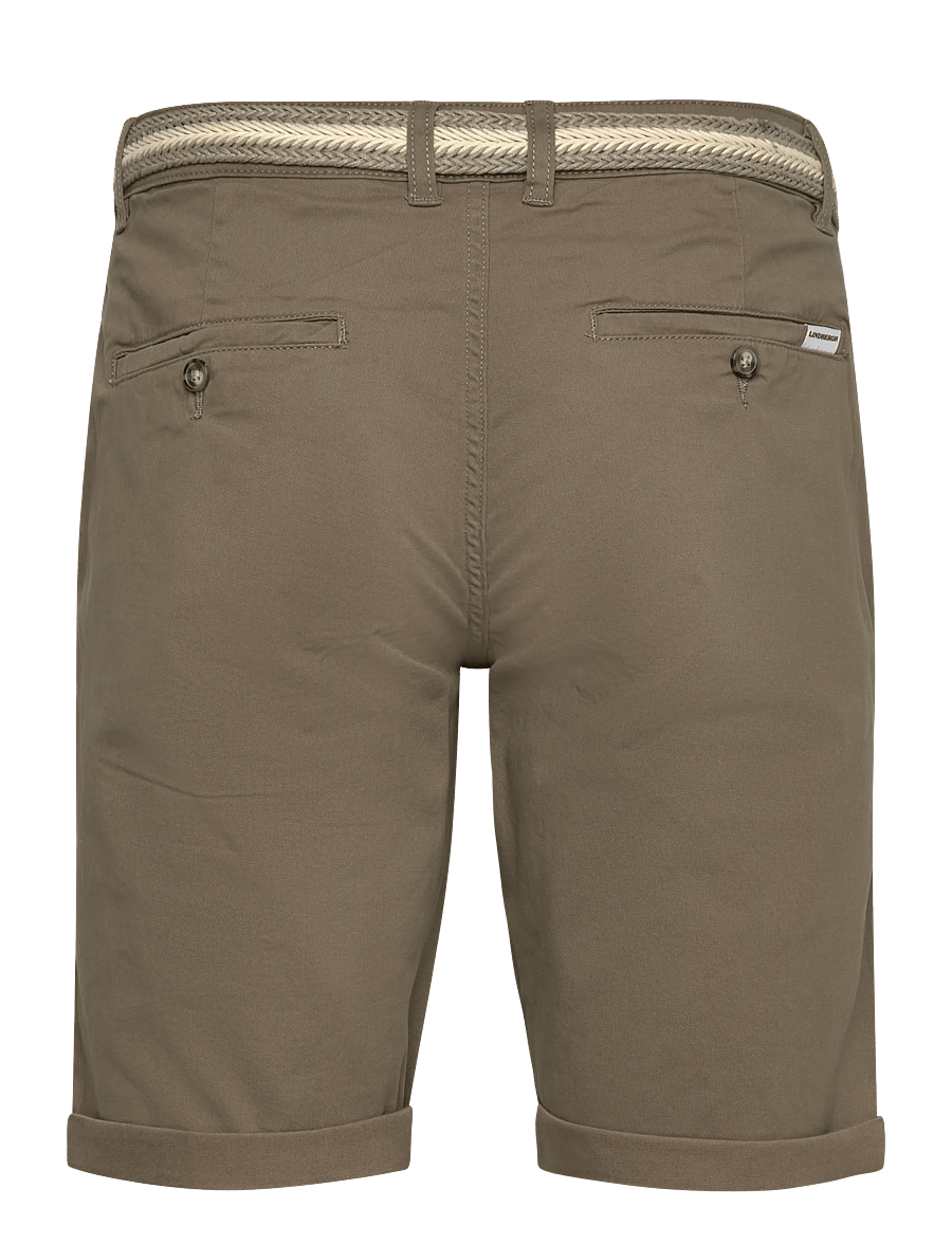 Lindbergh - Superflex chino shorts w?. belt - chinos shorts - deep stone - 2