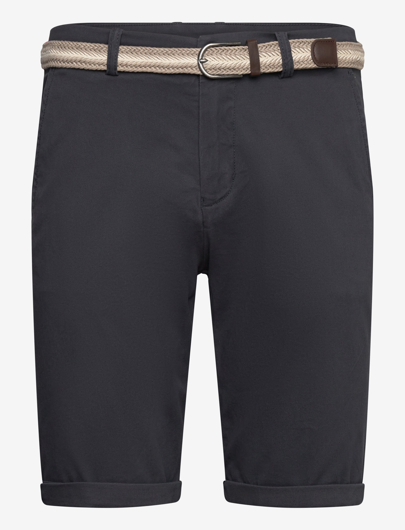 Lindbergh - Superflex chino shorts w?. belt - chinos shorts - dk blue - 1