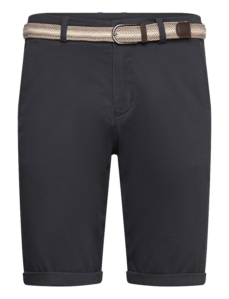 Lindbergh - Superflex chino shorts w?. belt - chinos shorts - dk blue - 1
