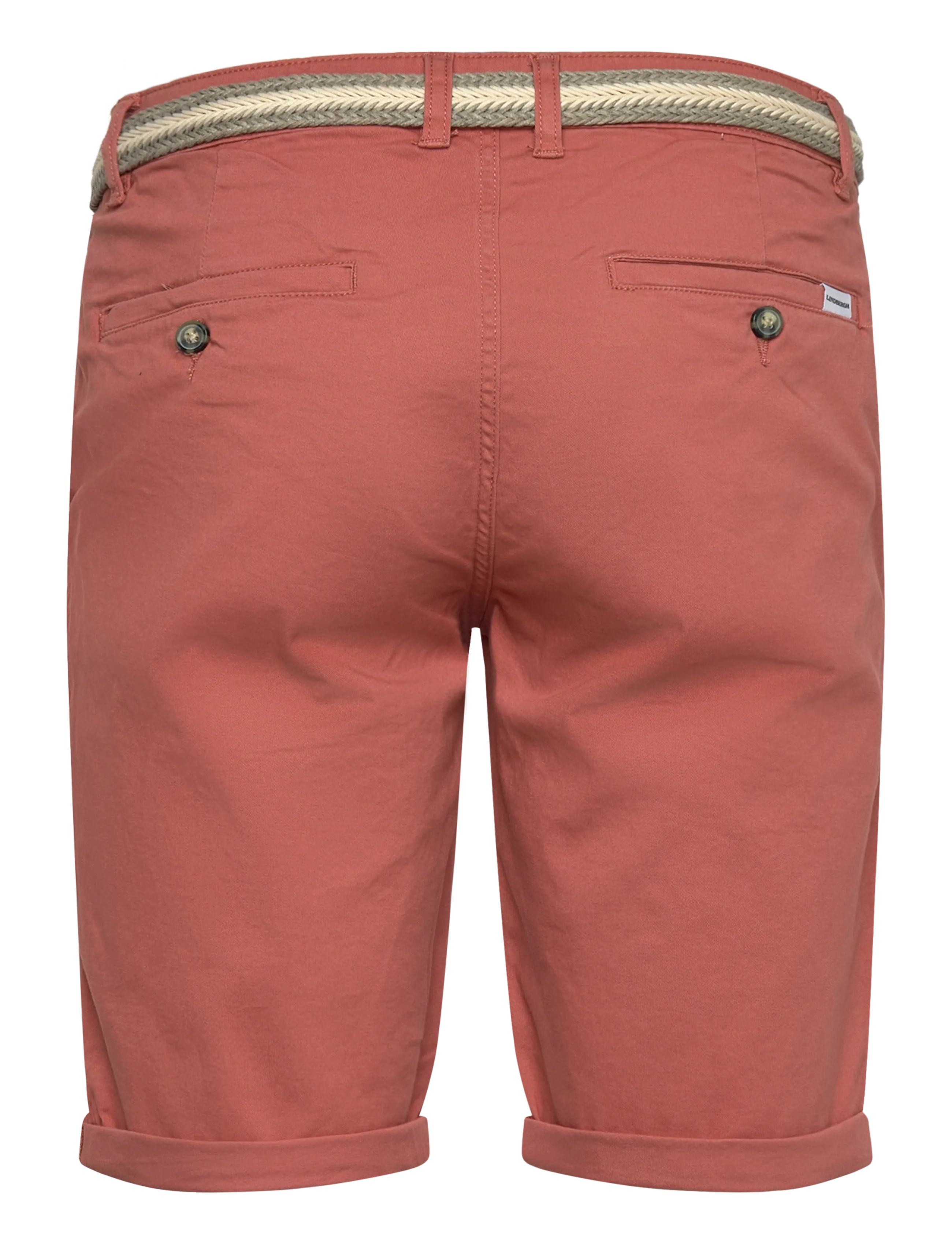 Lindbergh - Superflex chino shorts w?. belt - chino lühikesed püksid - dk coral - 2