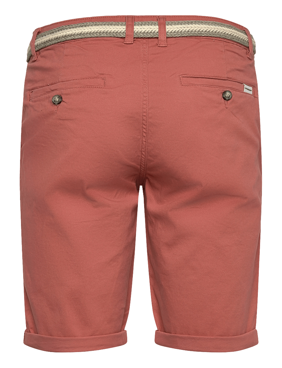Lindbergh - Superflex chino shorts w?. belt - chino lühikesed püksid - dk coral - 2