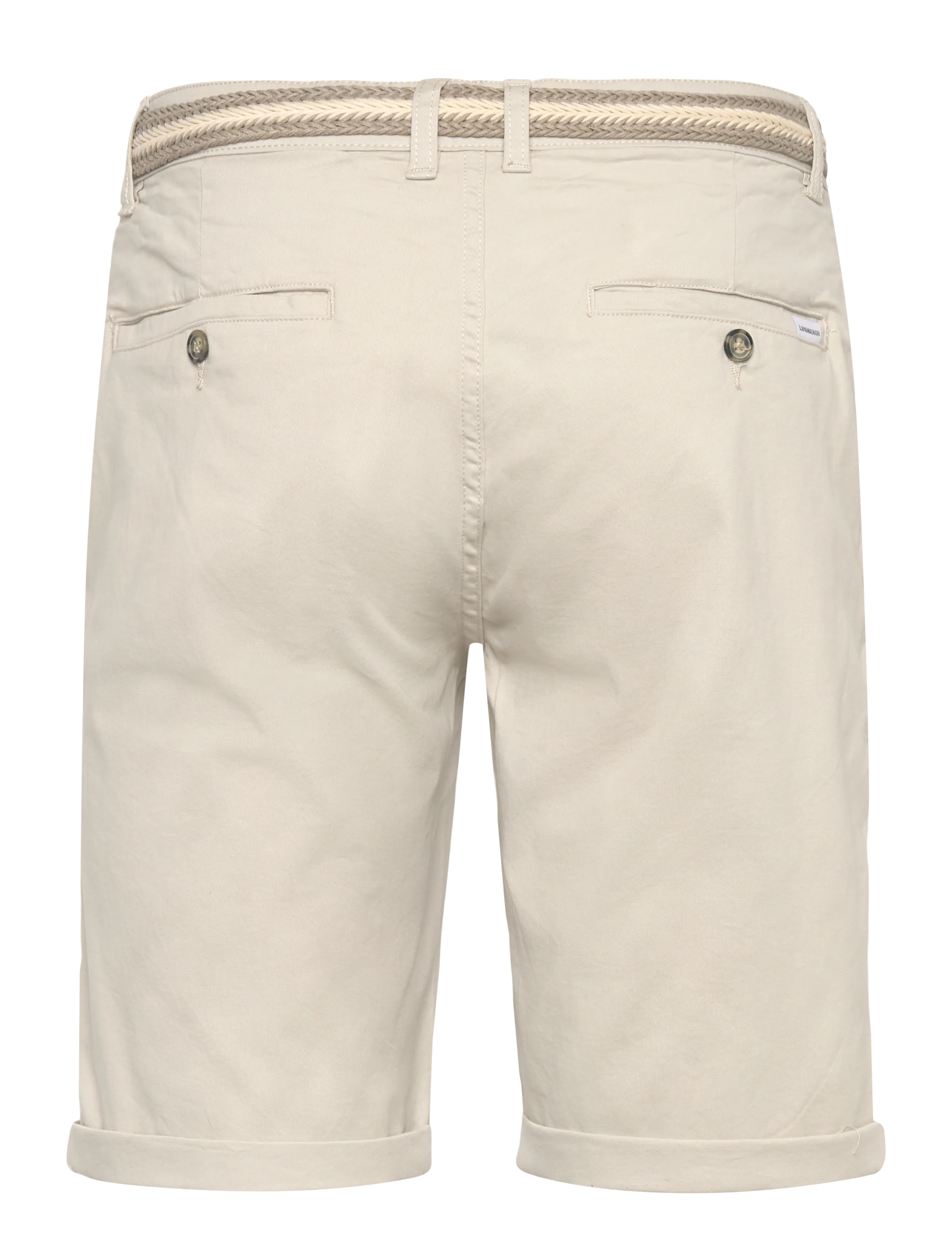 Lindbergh - Superflex chino shorts w?. belt - chinos shorts - ecru - 2