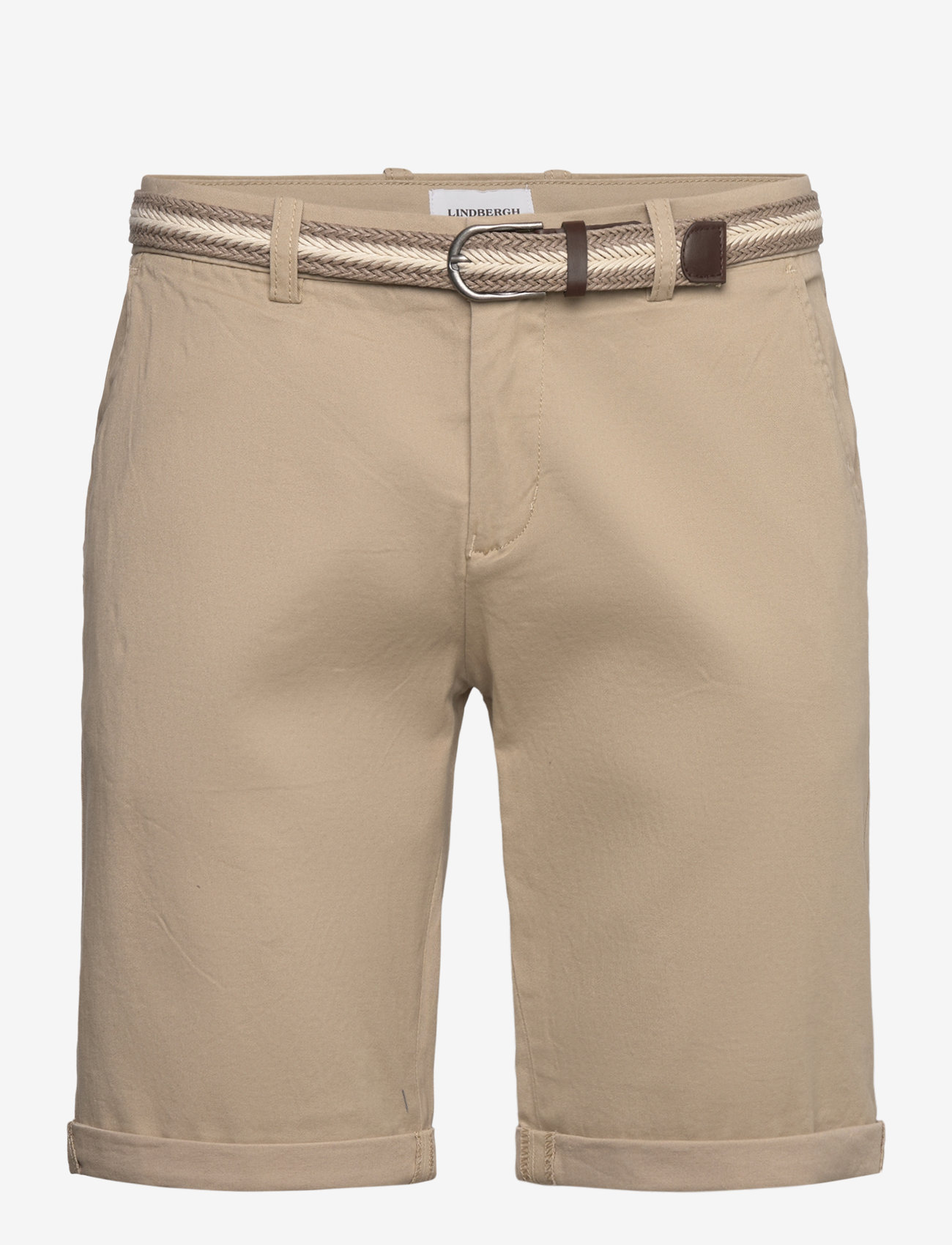 Lindbergh - Superflex chino shorts w?. belt - chinos shorts - sand - 0