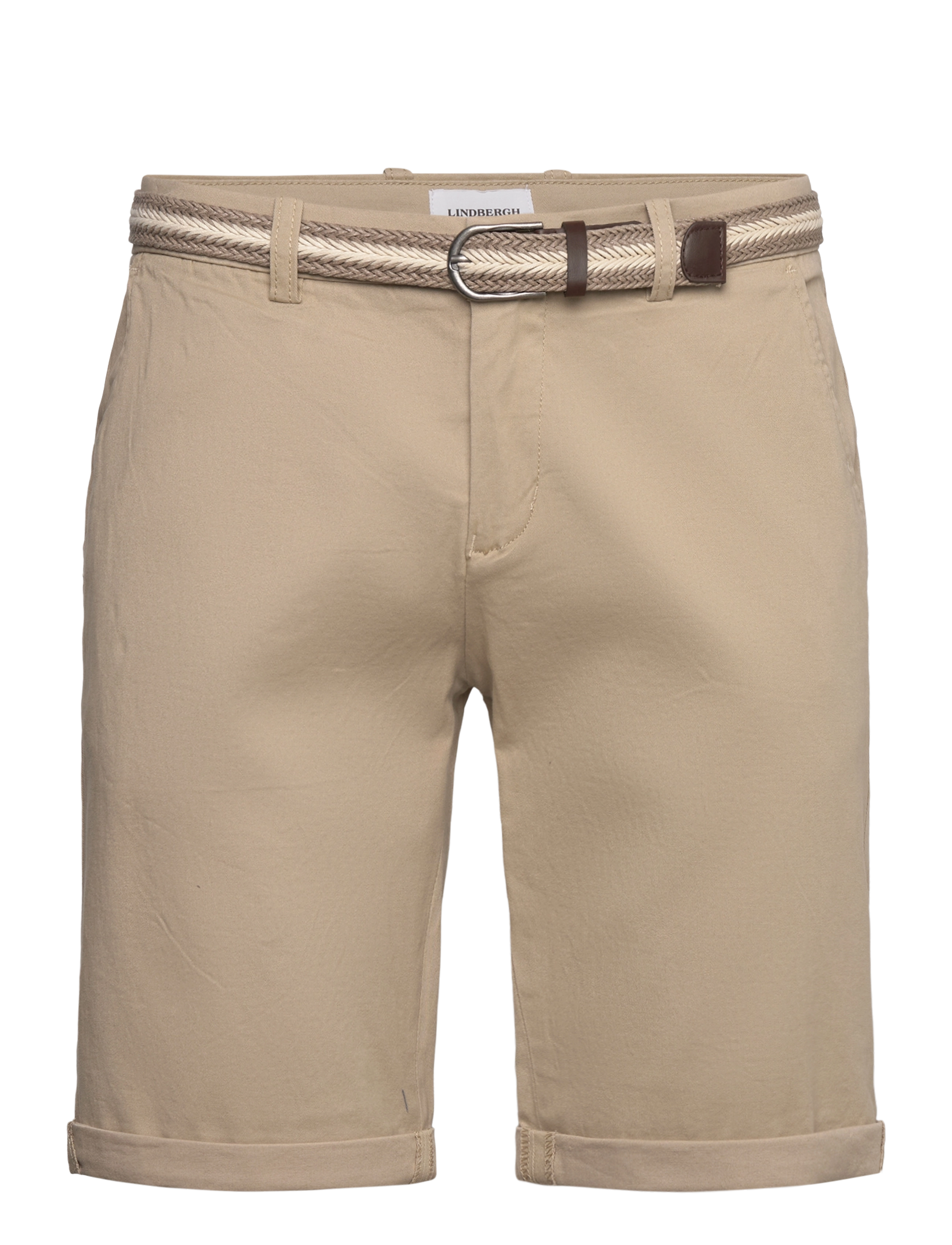 Lindbergh Superflex chino shorts w?. belt - Shorts - SAND / beige