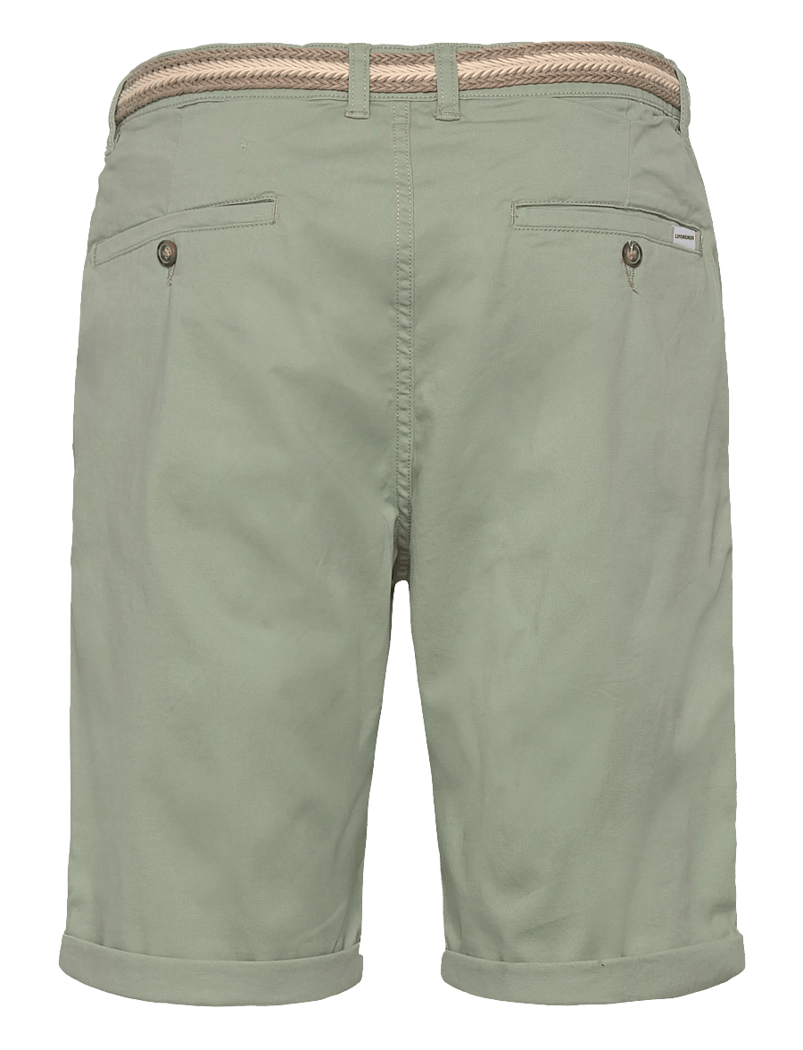 Lindbergh - Superflex chino shorts w?. belt - chinos shorts - soft green - 1