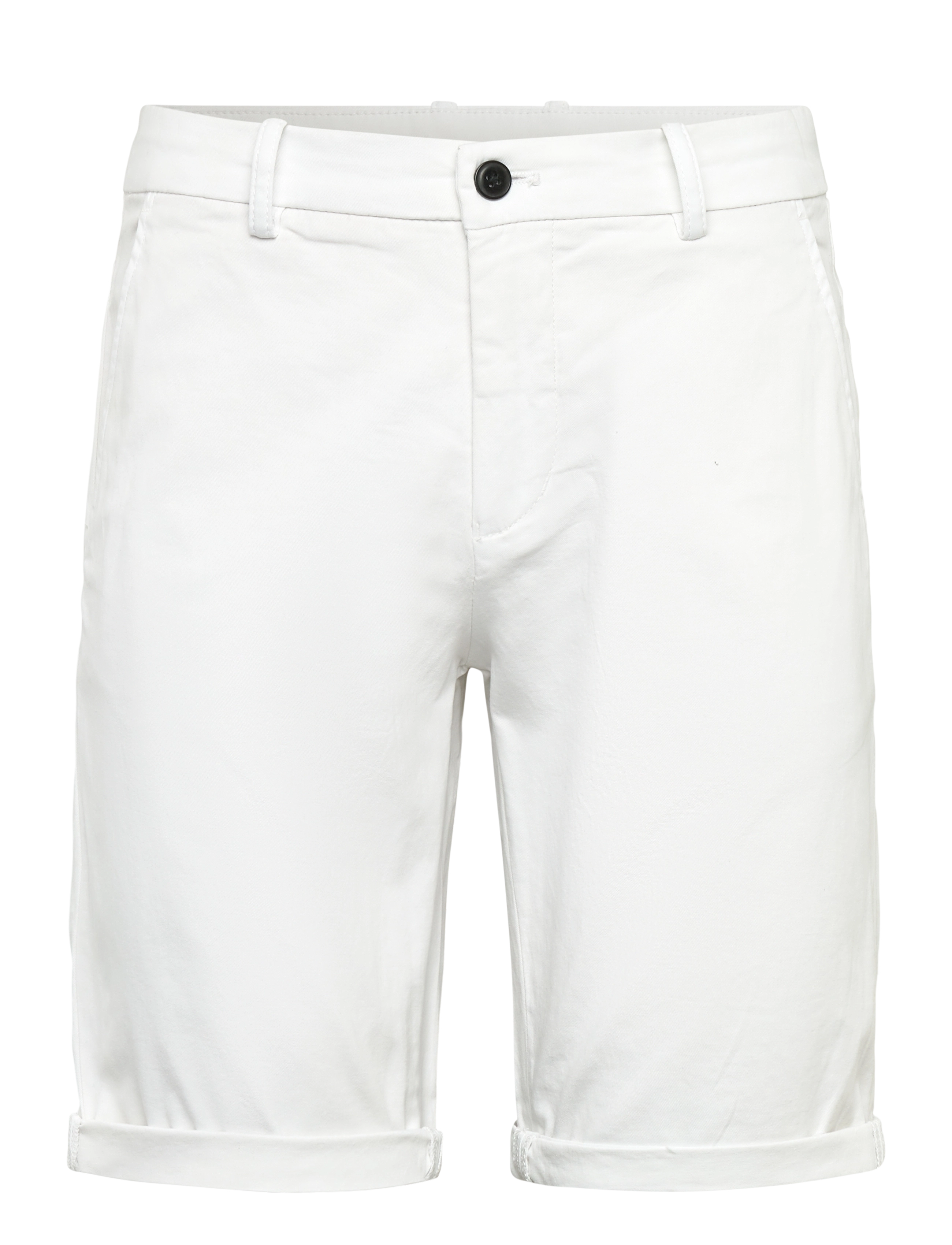 Lindbergh - Superflex chino shorts w?. belt - short chino - white - 3