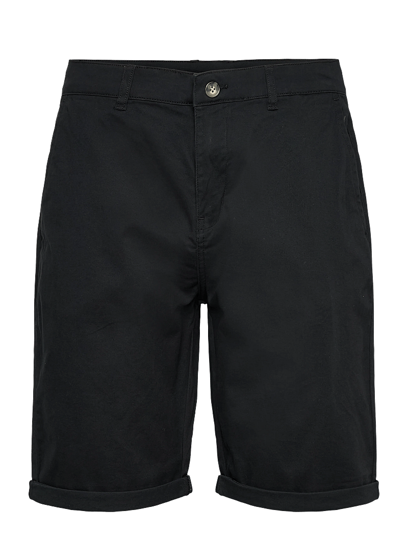 Lindbergh - Superflex chino shorts - chinos shorts - black - 1