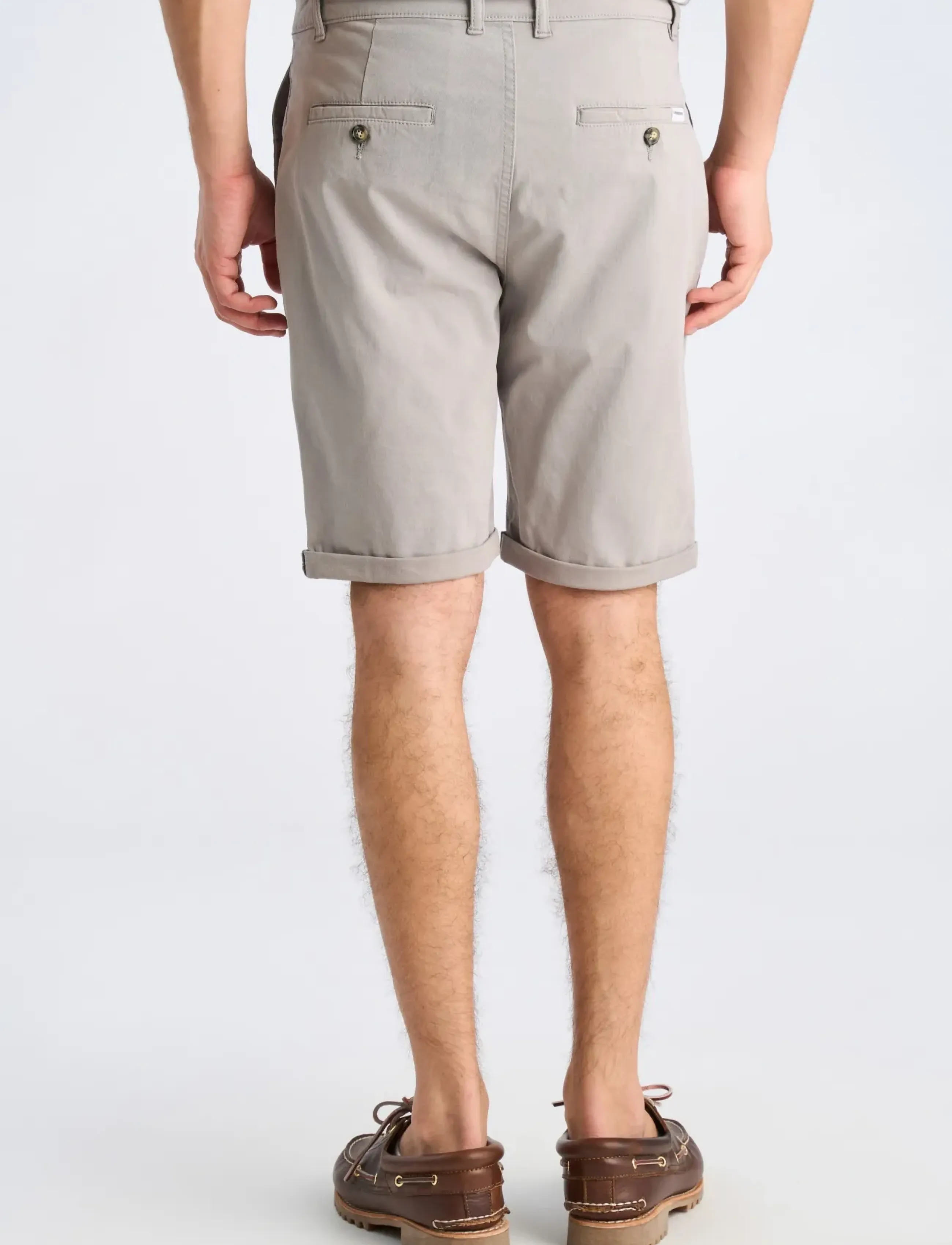 Lindbergh - Superflex chino shorts - chinos shorts - deep grey - 4