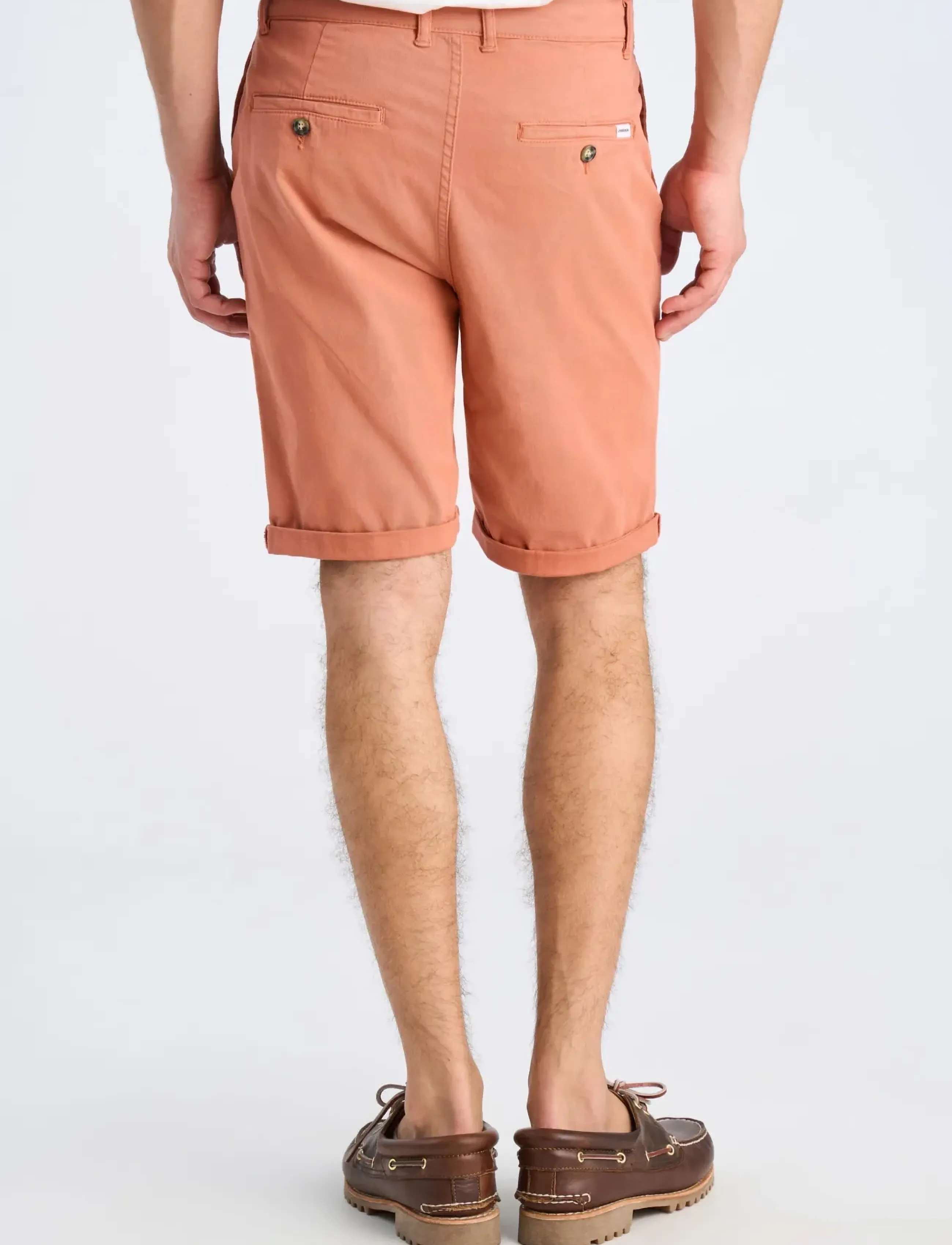 Lindbergh - Superflex chino shorts - chinos shorts - dk coral - 4