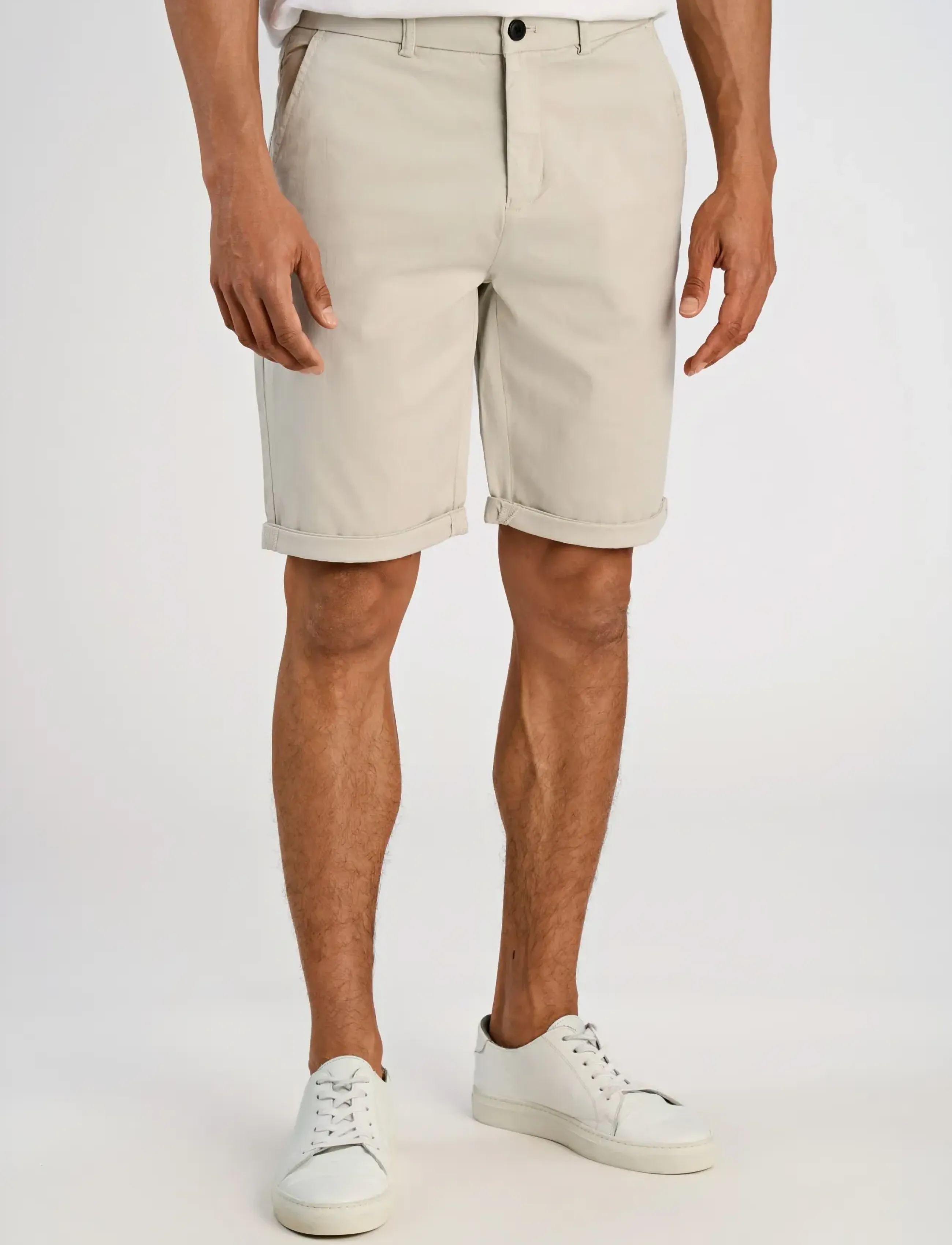 Lindbergh - Superflex chino shorts - chinos shorts - ecru - 3