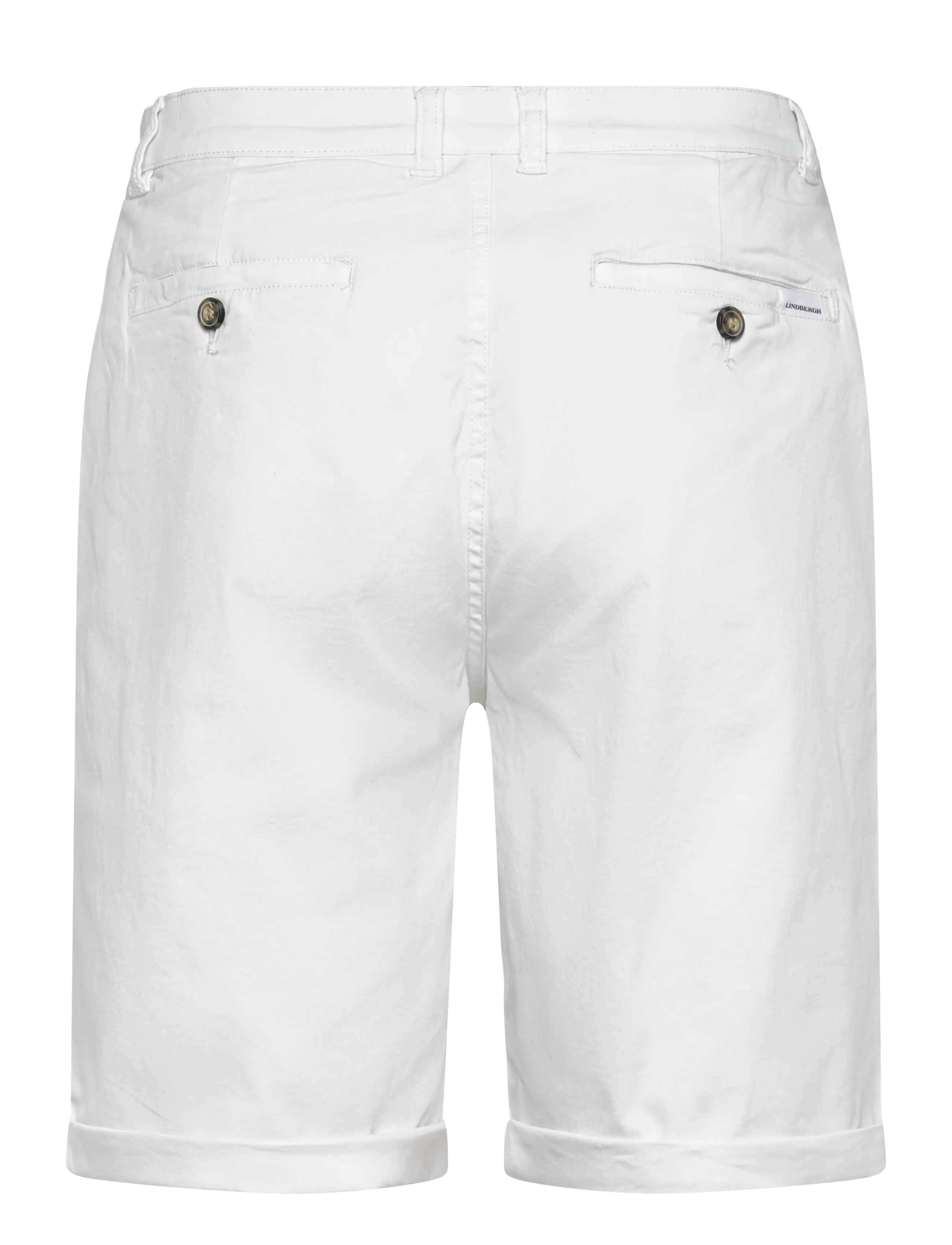 Lindbergh - Superflex chino shorts - spodenki chinos - white - 2