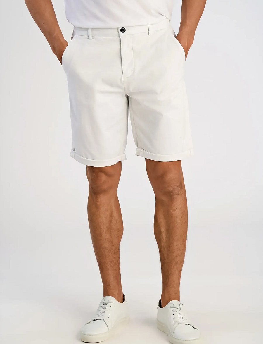 Lindbergh - Superflex chino shorts - chinos shorts - white - 3