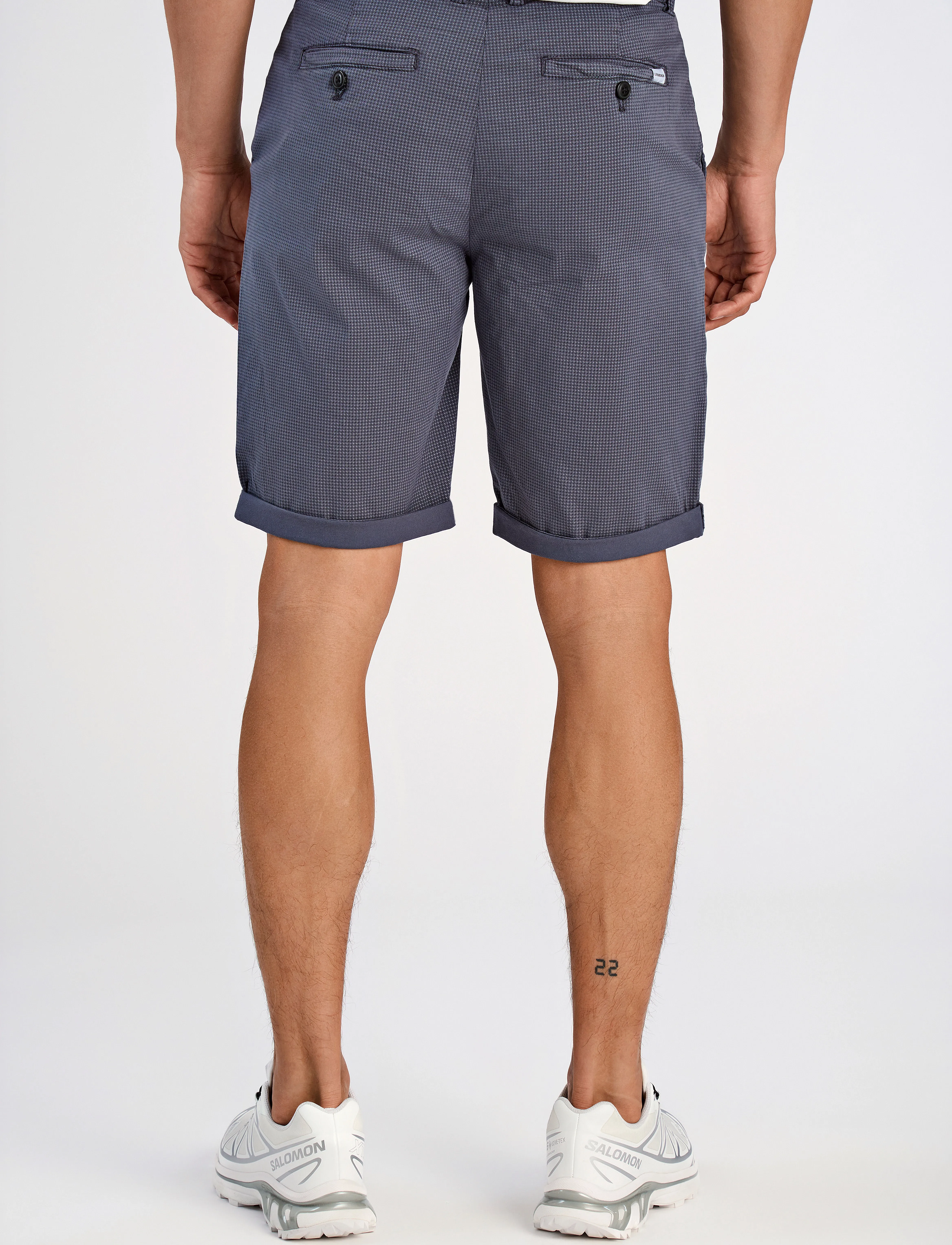 Lindbergh - Superflex AOP chino shorts - chinos shorts - ink blue - 3
