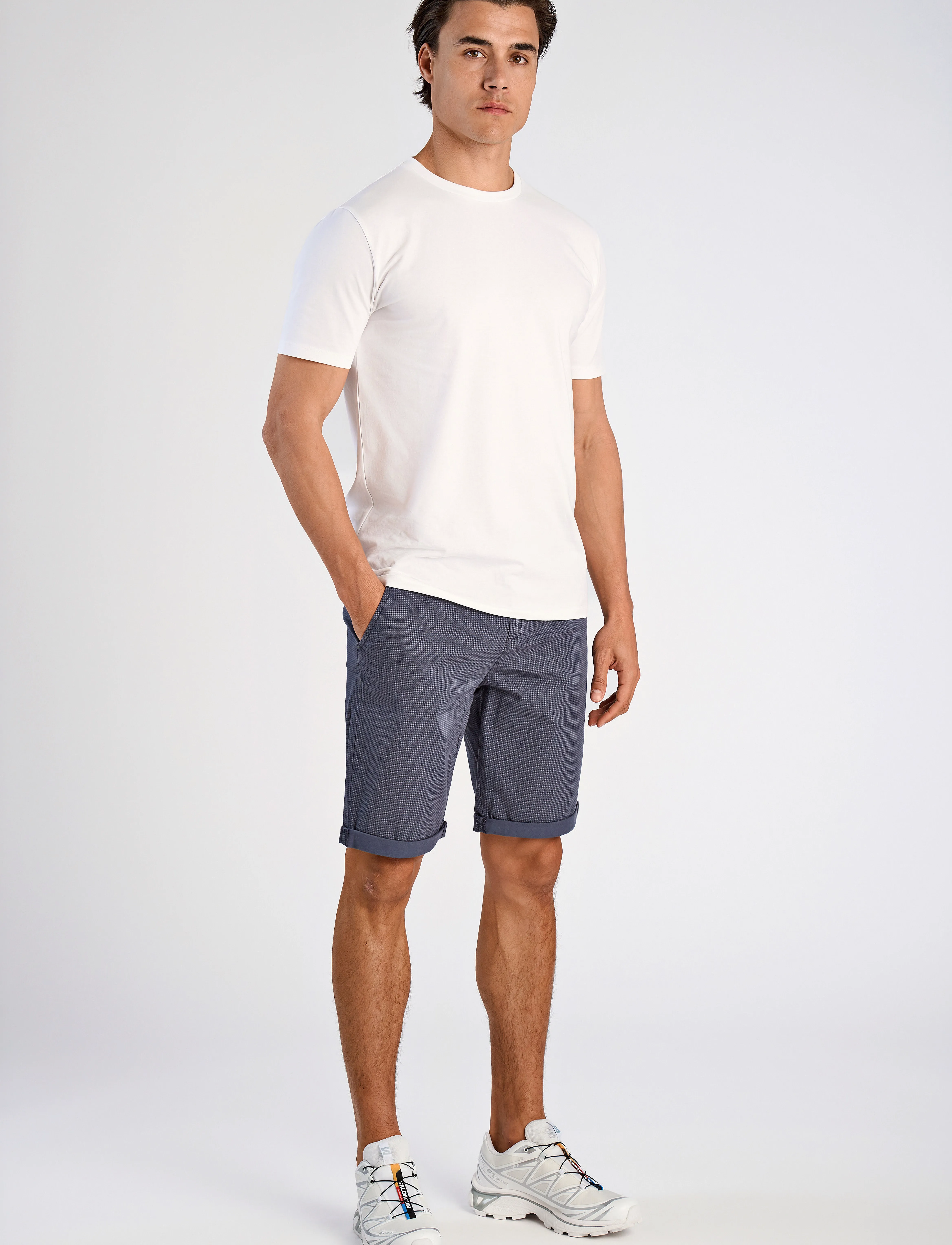 Lindbergh - Superflex AOP chino shorts - „chino“ stiliaus šortai - ink blue - 4