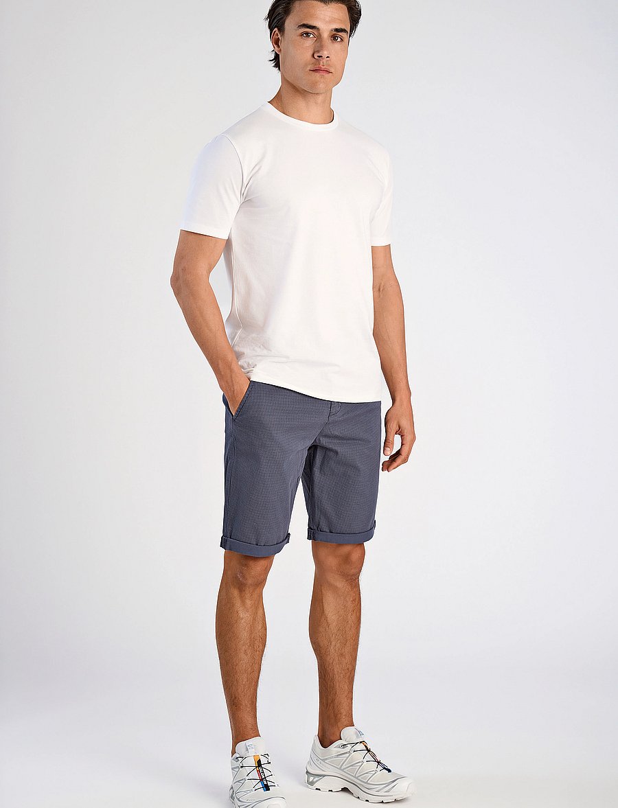 Lindbergh - Superflex AOP chino shorts - chinos shorts - ink blue - 4
