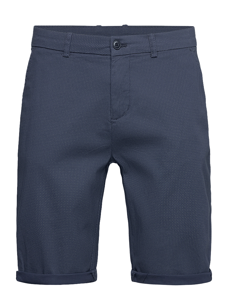 Lindbergh - Superflex AOP chino shorts - chinos shorts - navy - 1