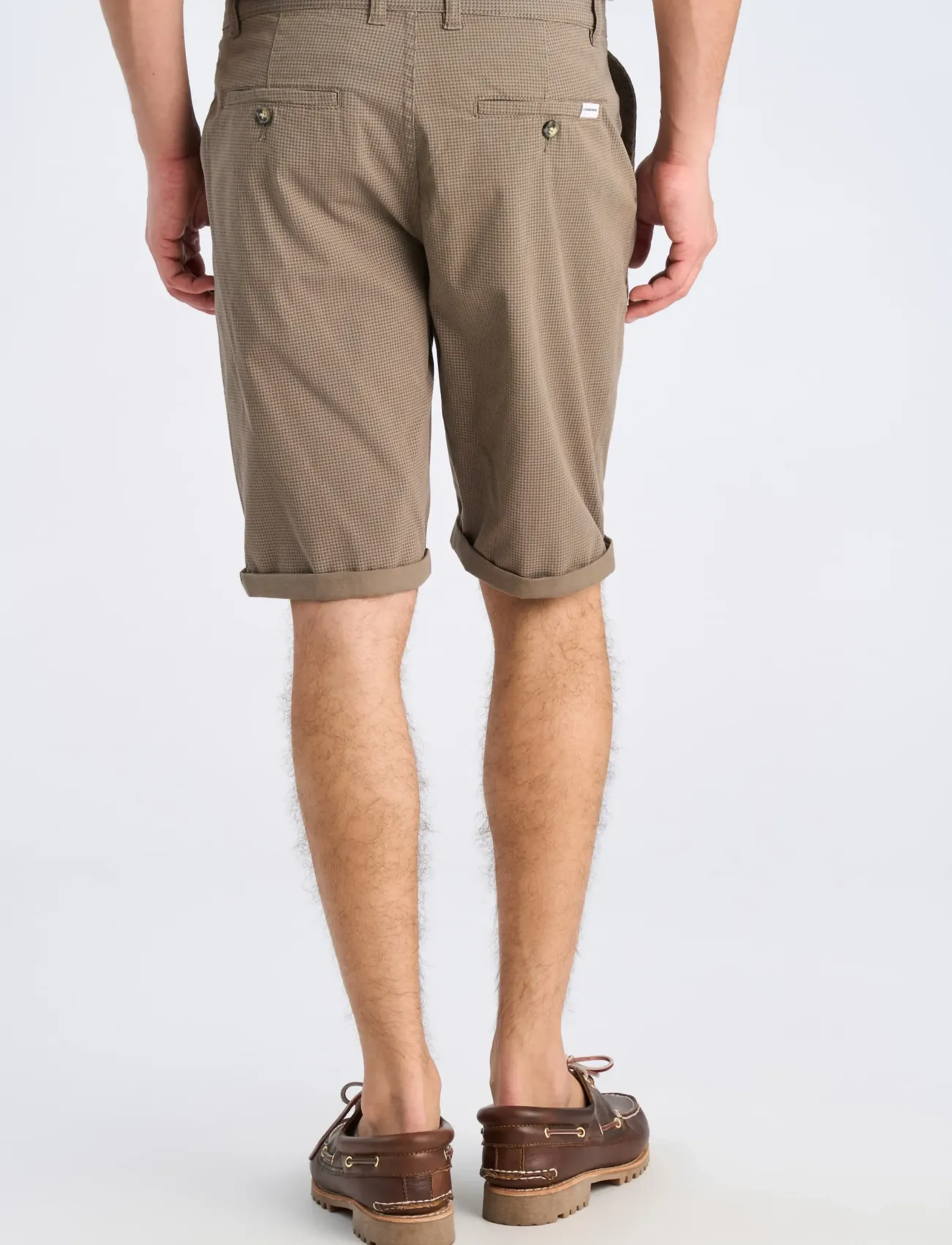 Lindbergh - Superflex AOP chino shorts - chinos shorts - deep stone - 4