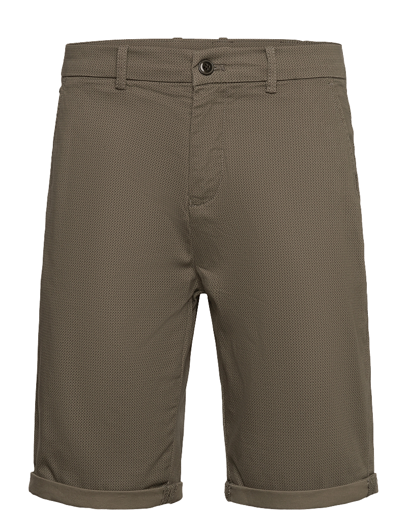 Lindbergh - Superflex AOP chino shorts - chinos shorts - dk army - 1