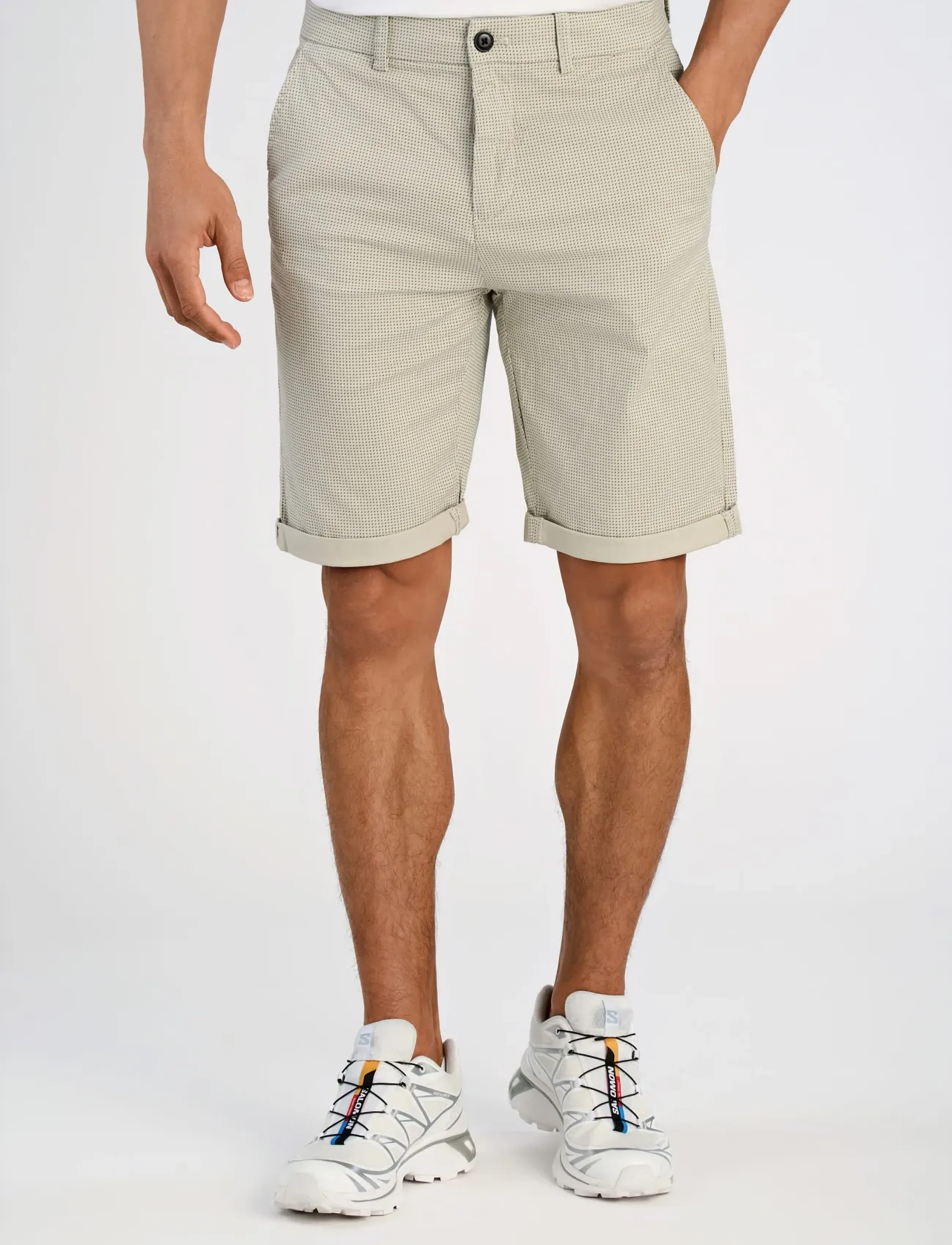 Lindbergh - Superflex AOP chino shorts - chino lühikesed püksid - lt stone 224 - 3