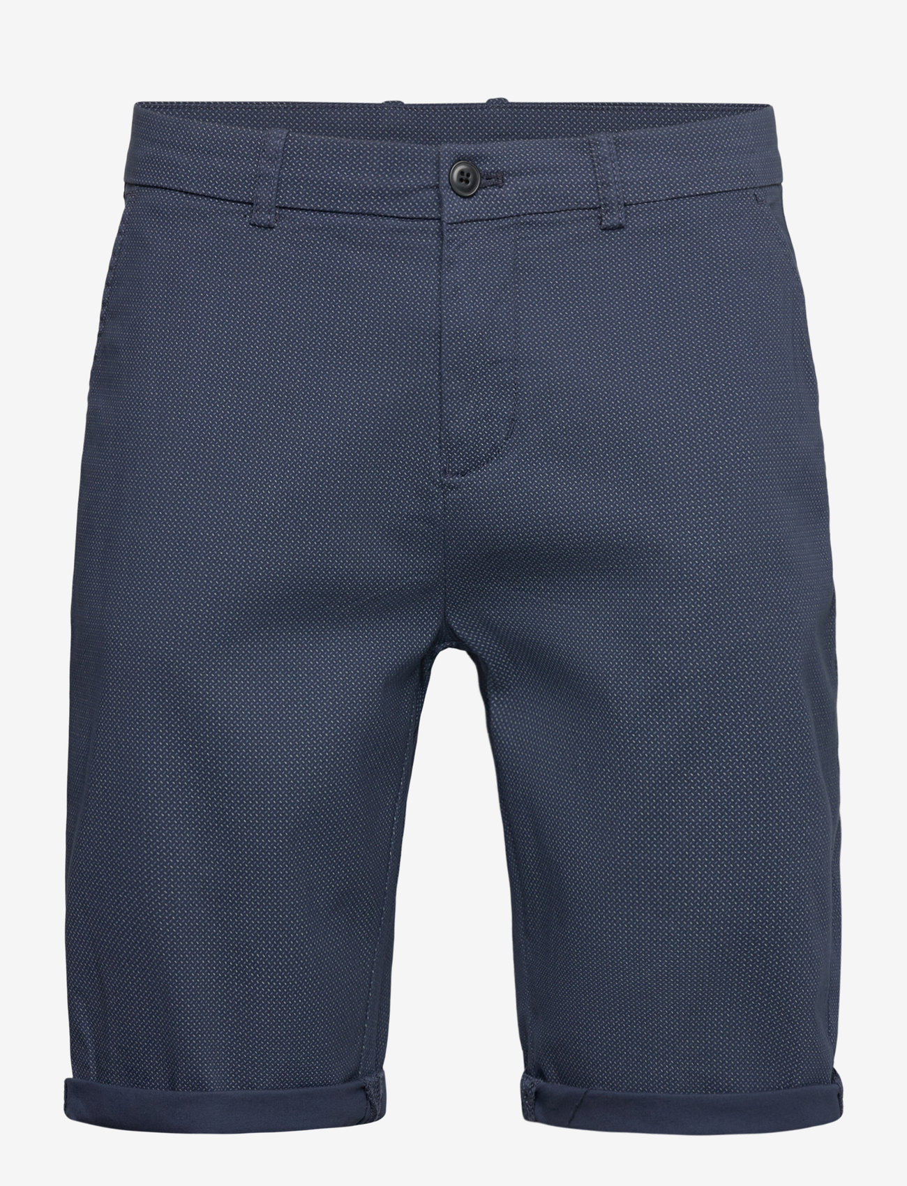 Lindbergh - Superflex AOP chino shorts - chinos shorts - navy - 1