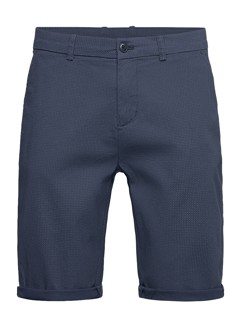 Lindbergh - Superflex AOP chino shorts - chinos shorts - navy - 1