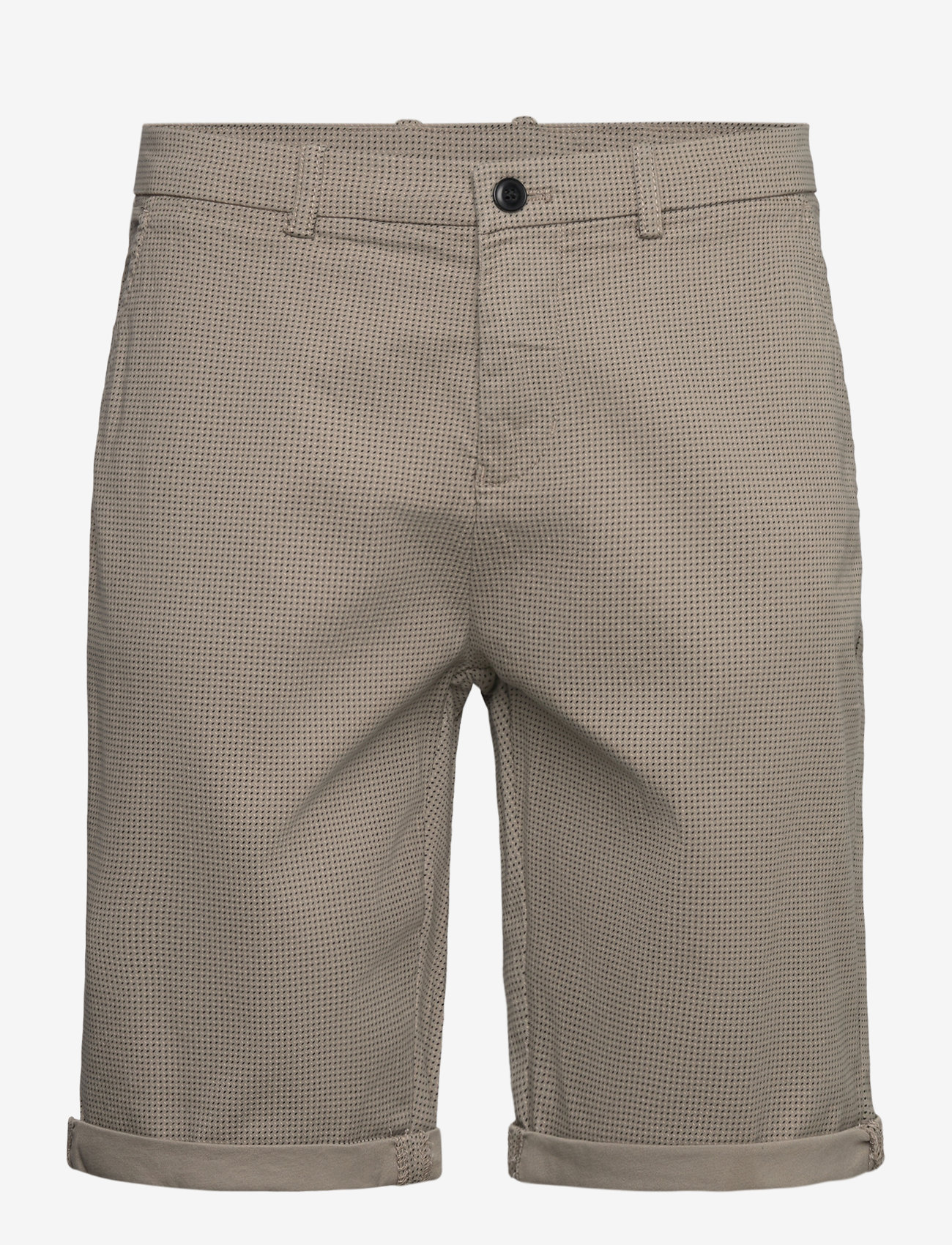 Lindbergh - Superflex AOP chino shorts - chinos shorts - stone - 1